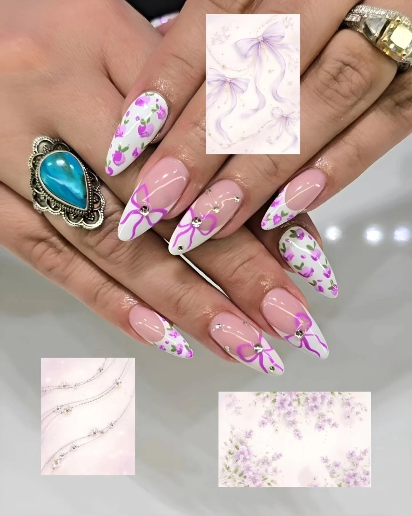 Tied up in something pretty 🎀💜

📍 Jade Nail Bar / 729 1 Ave NE, Calgary, AB, T2E 0B8
📞 (403) 969-9263
🌐 Jadenailbaryyc.ca

#yycnailsalon #yycnailtech #yycnailart #yycnails #yycnailartist