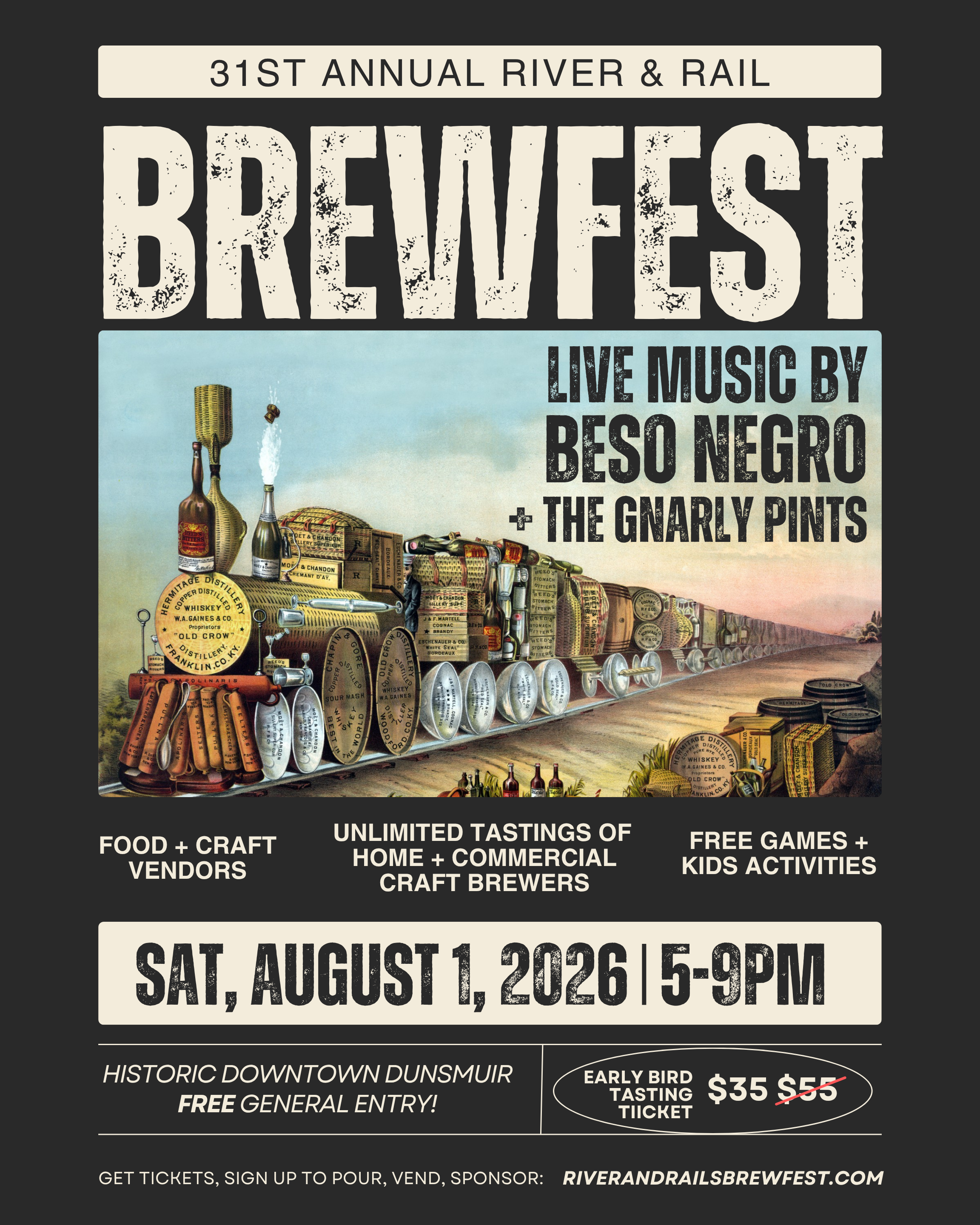 31st Annual River & Rail Brewfest