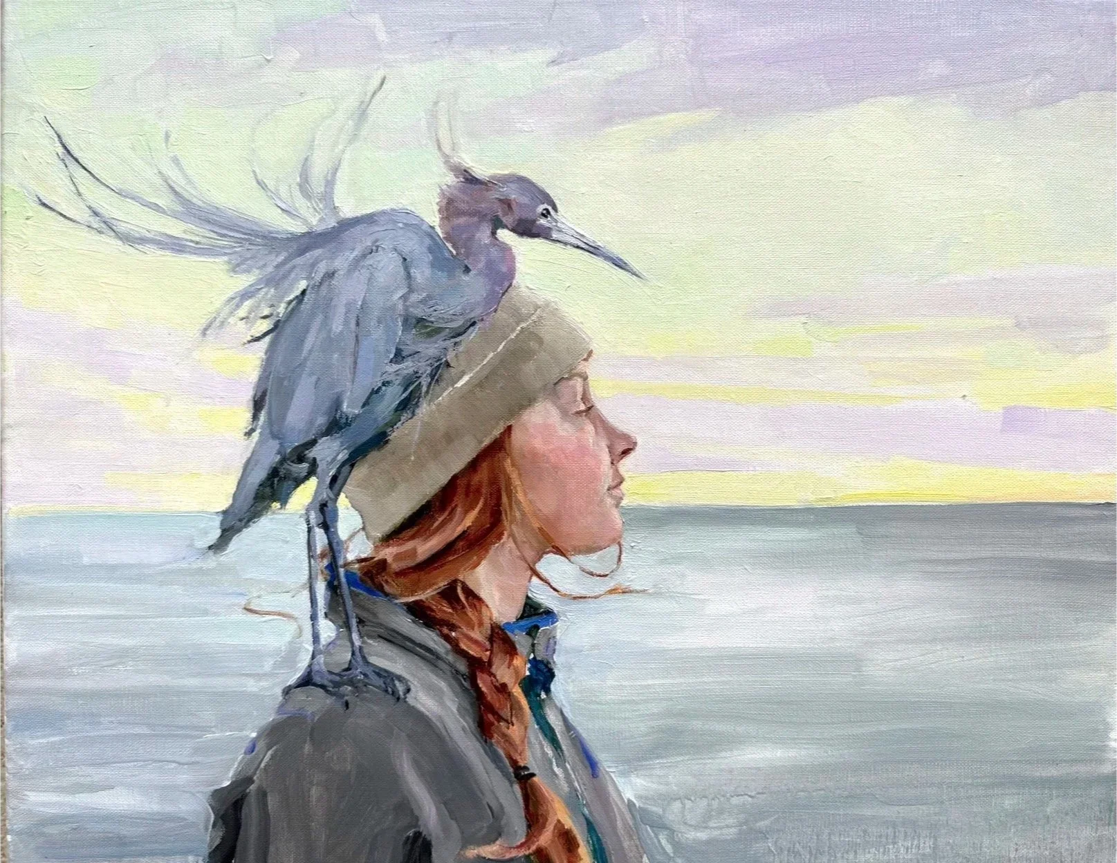 Fauna & Heron 16x20 oil/linen