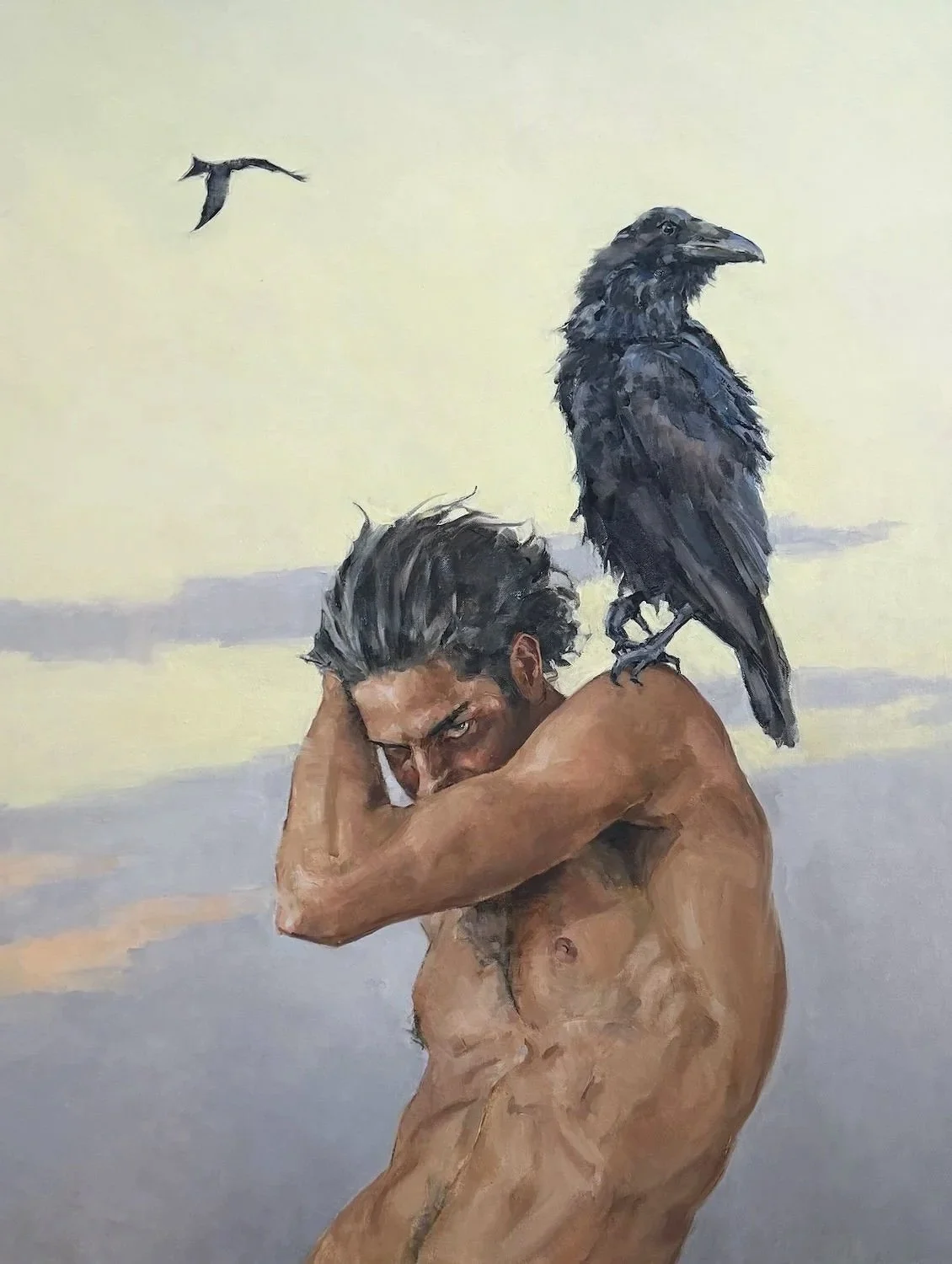 'Odin & Messengers'  42x32 inches 