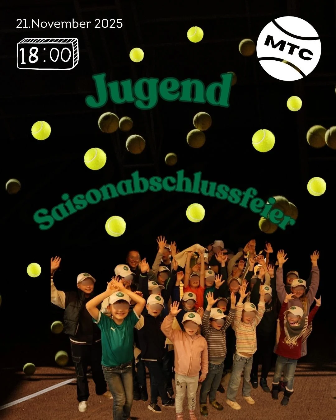 Liebe Kinder, liebe Eltern,

nach dem tollen Erfolg letztes Jahr, m&ouml;chten wir auch in diesem Jahr mit euch den Abschluss der Sommersaison feiern 🎉

Die Jugendabteilung l&auml;dt alle Kinder, Jugendlichen und ihre Eltern herzlich ein, gemeinsam 