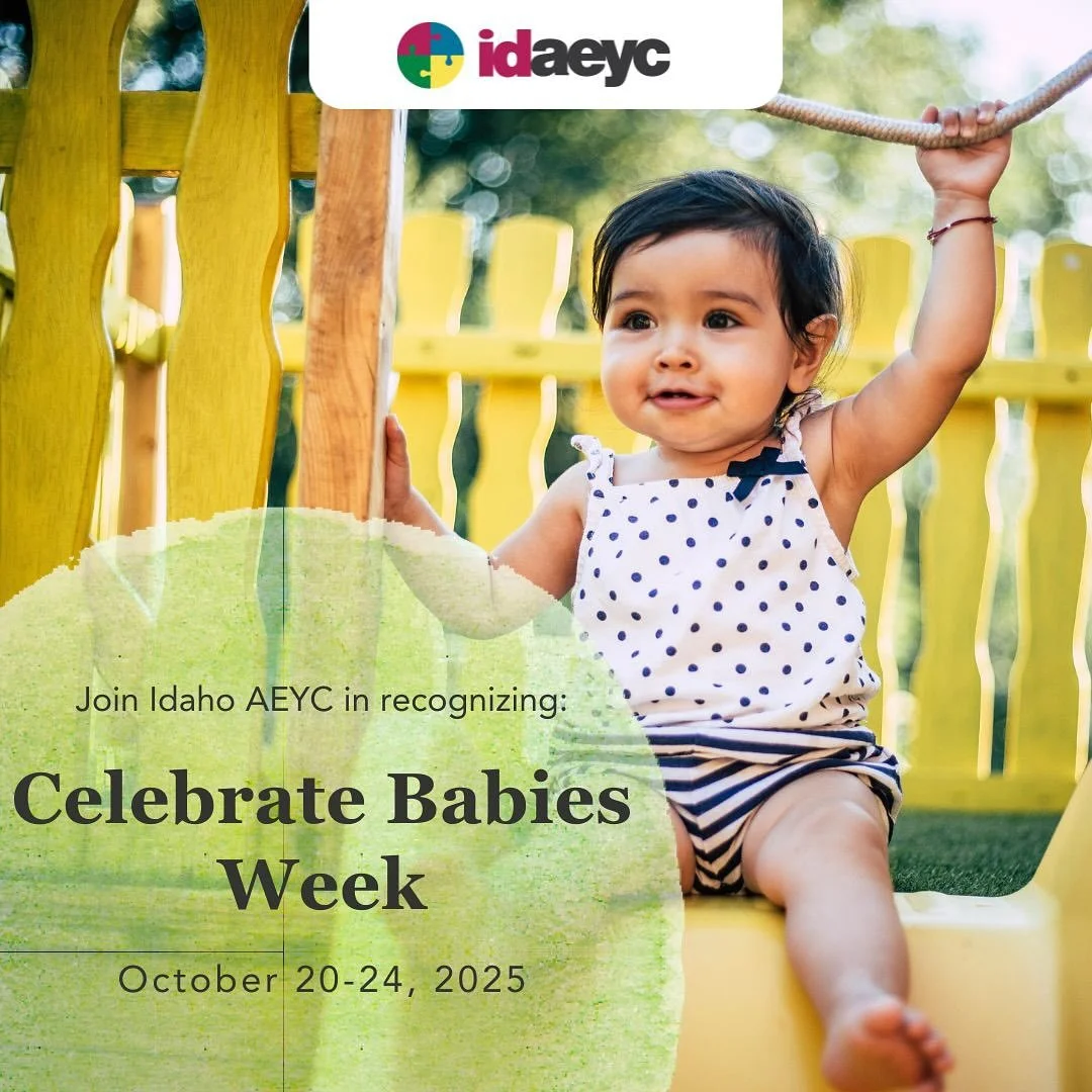 Join us in honoring National Celebrate Babies Week! 🐣🥳 In partnership with Idaho Association for the Education of Young Children, you can enter a raffle to win a free Kids of Idaho kit with early learning materials for your young child! 
To enter, 