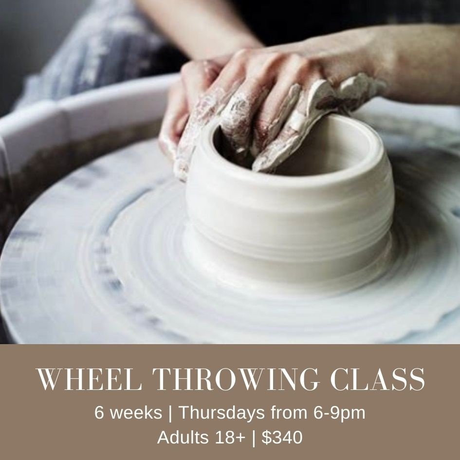 Sip and Throw Pottery Wheel Class