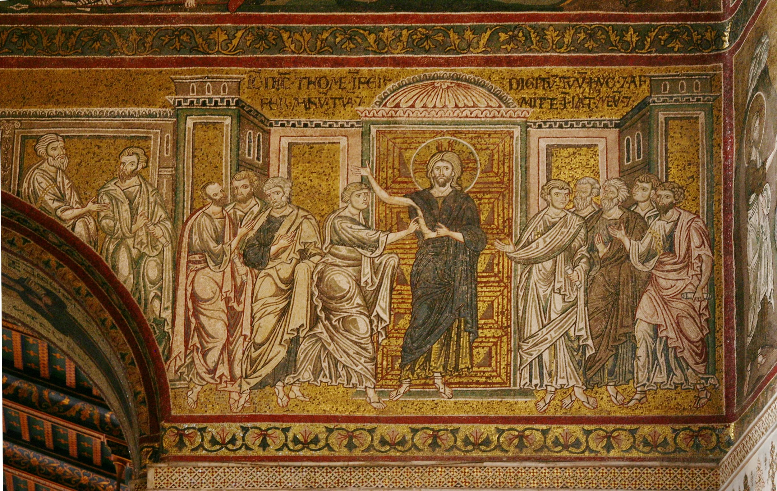 Doubting Thomas, c. 1180 and 1190, Cathedral of Monreale, Italy