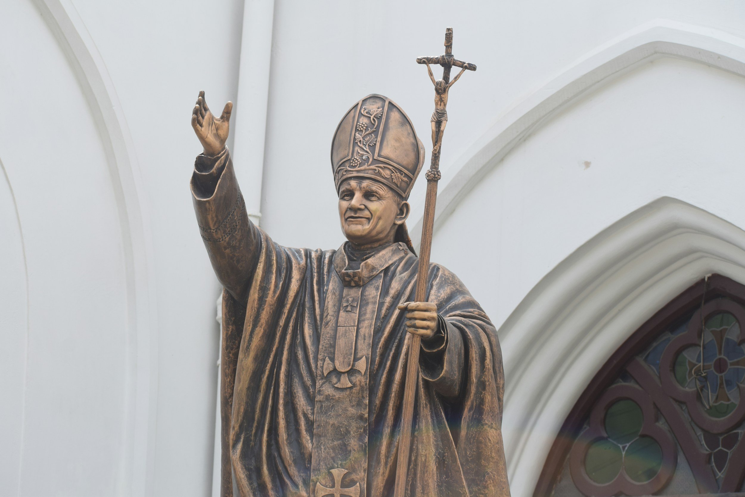 Statue of Pope St. John Paul II