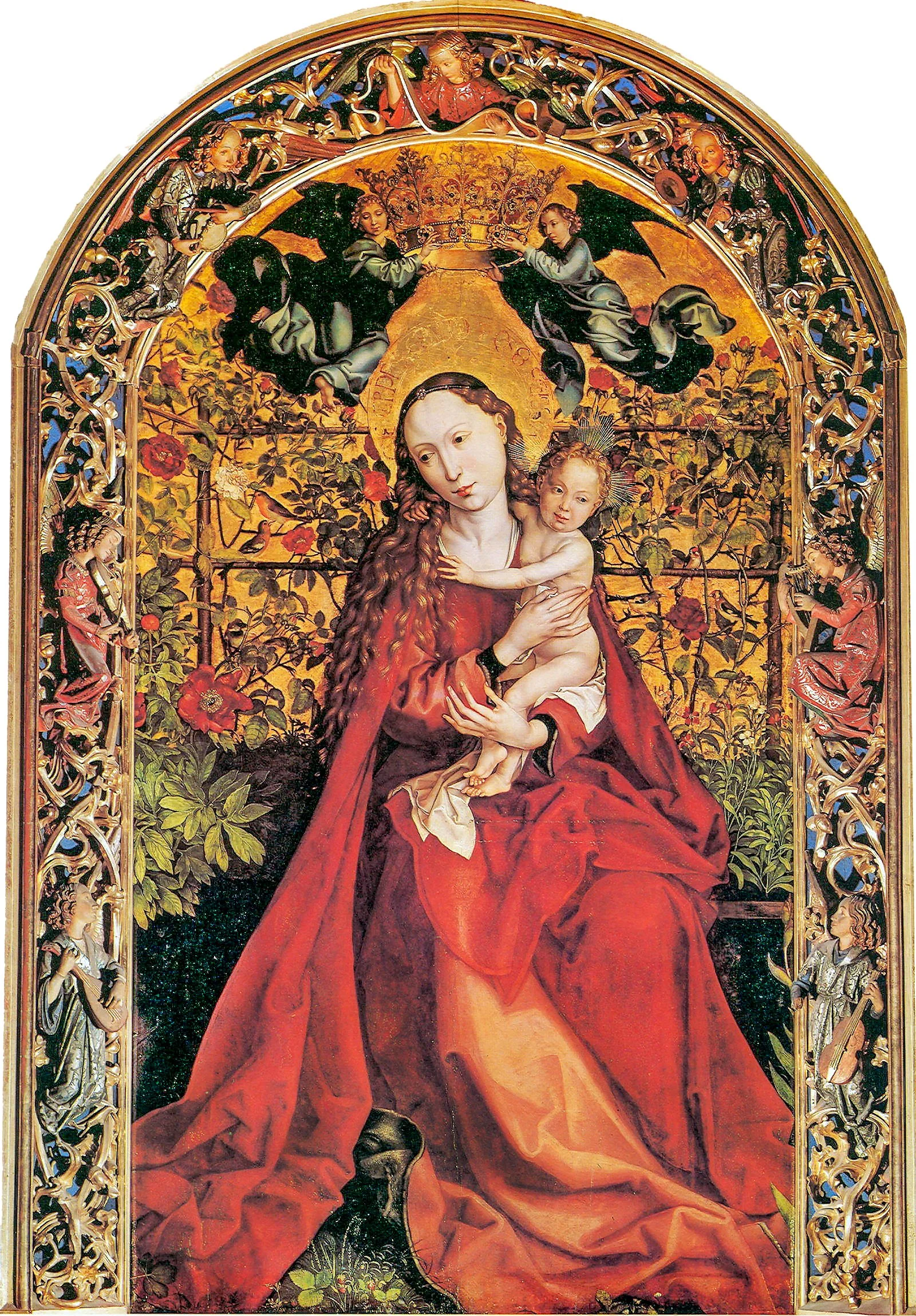 Madonna of the Rose Bower by Martin Schongauer