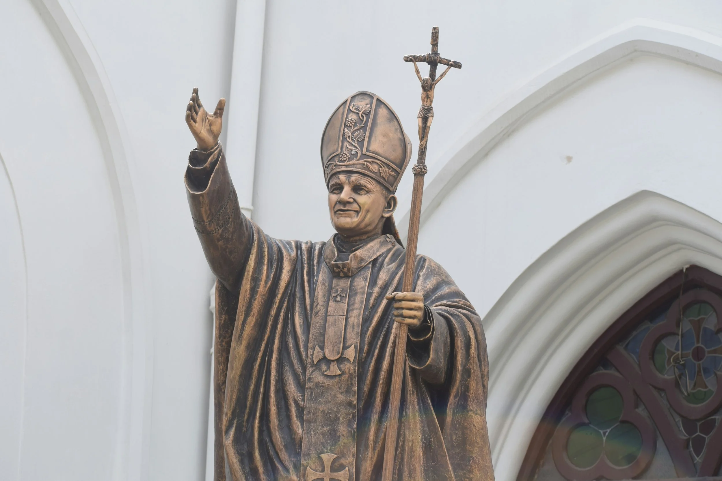 Pope St. John Paul II Statue