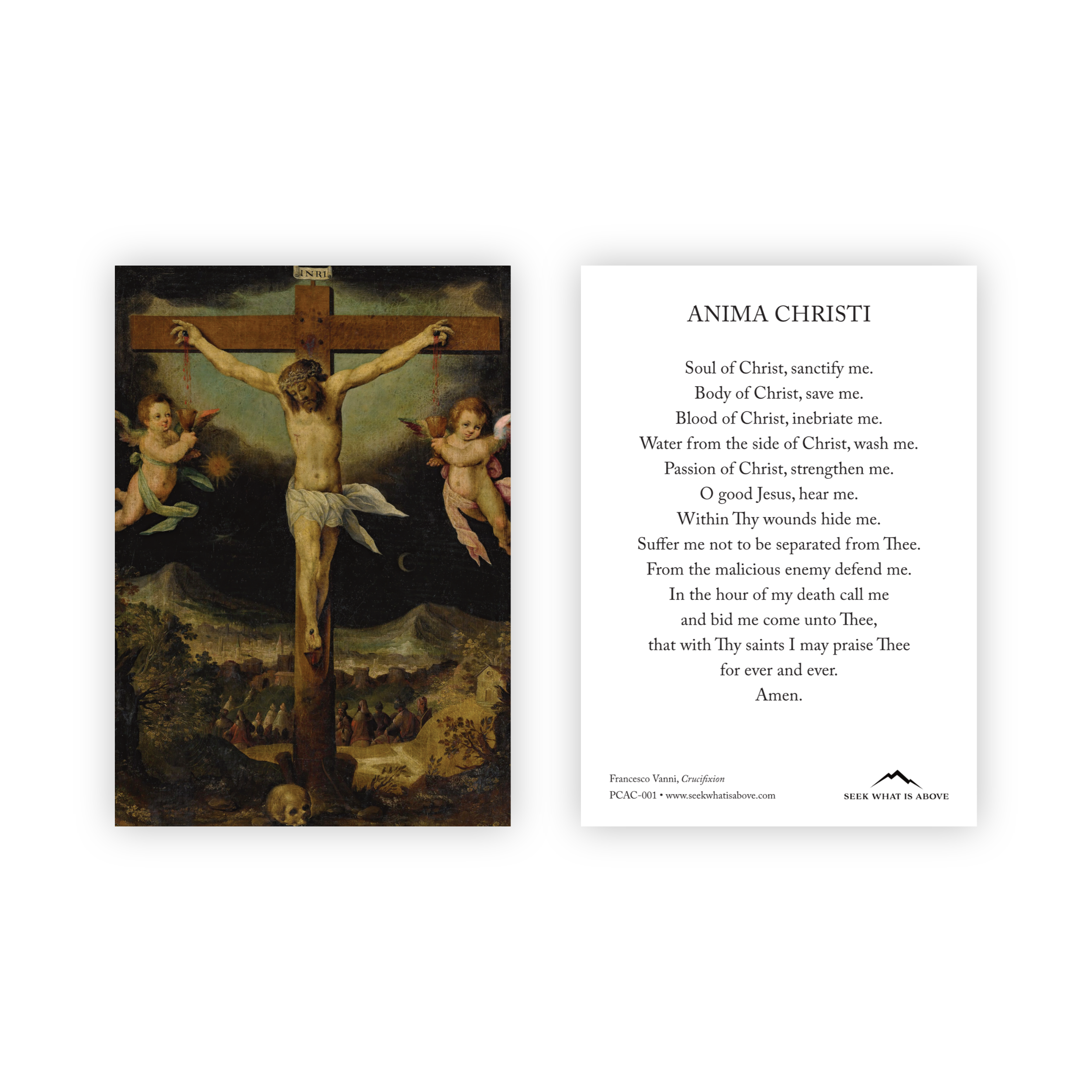 Anima Christi | Catholic Prayer Card