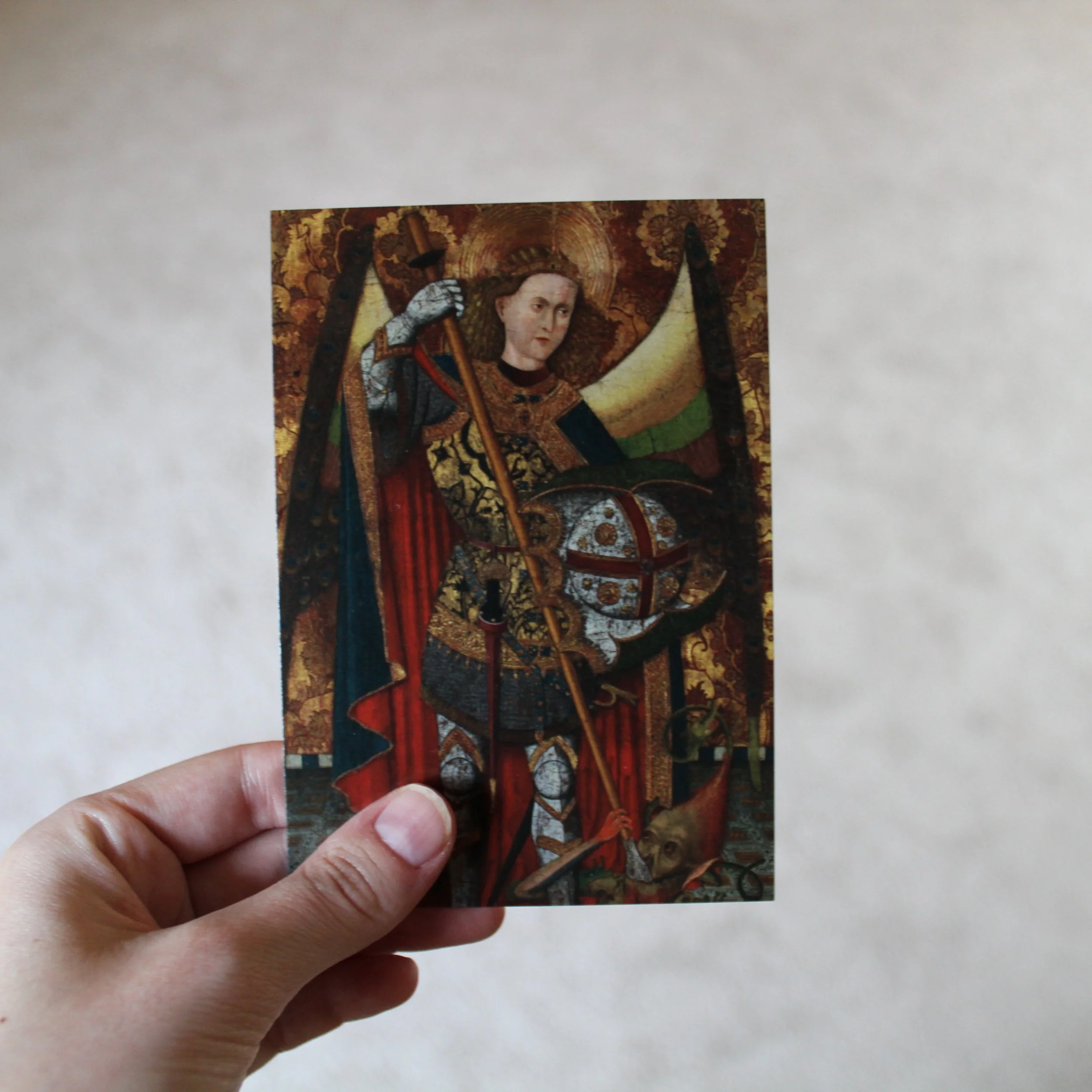 Catholic Prayer to St. Michael the Archangel holy card
