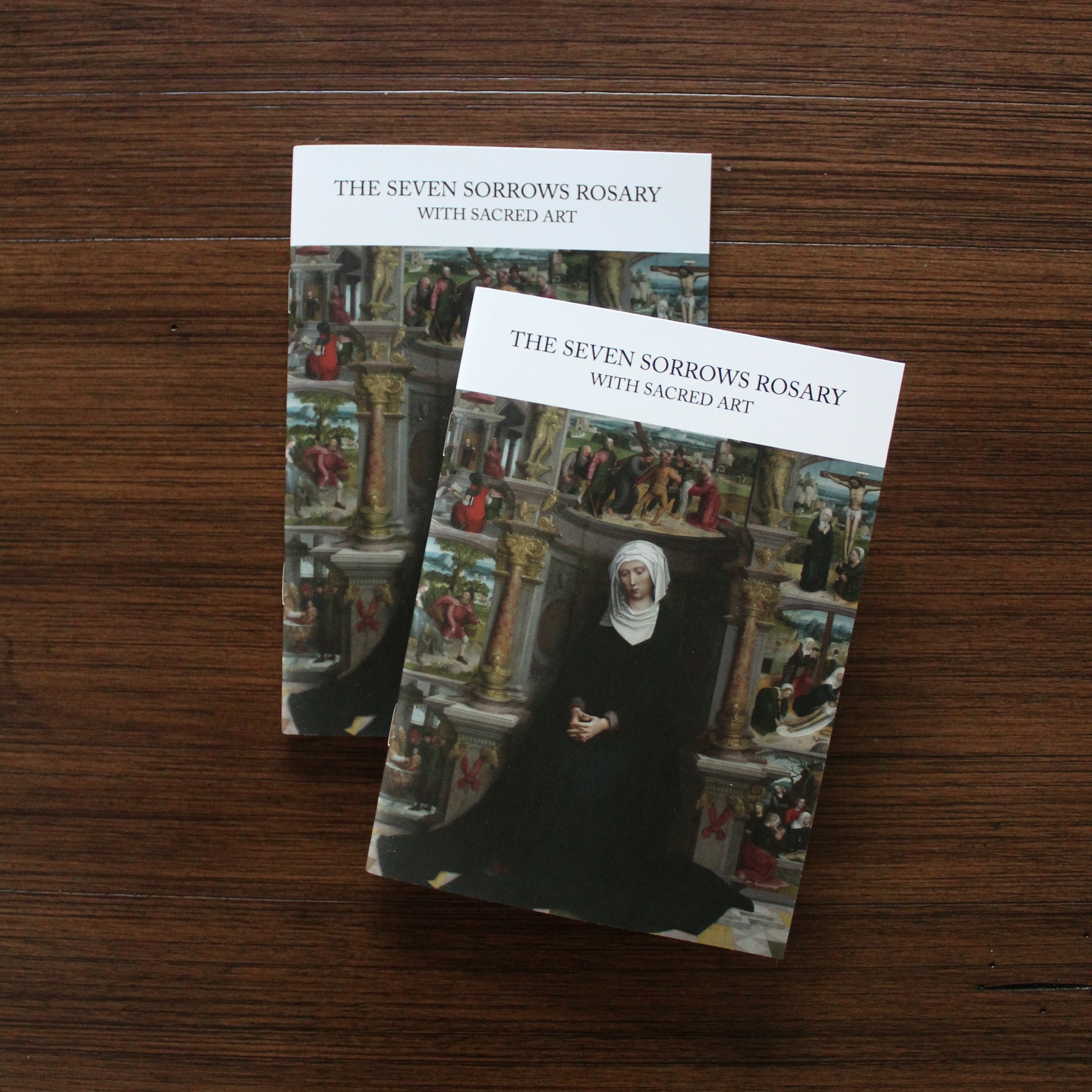 The Seven Sorrows Rosary with Sacred Art Catholic prayer booklets