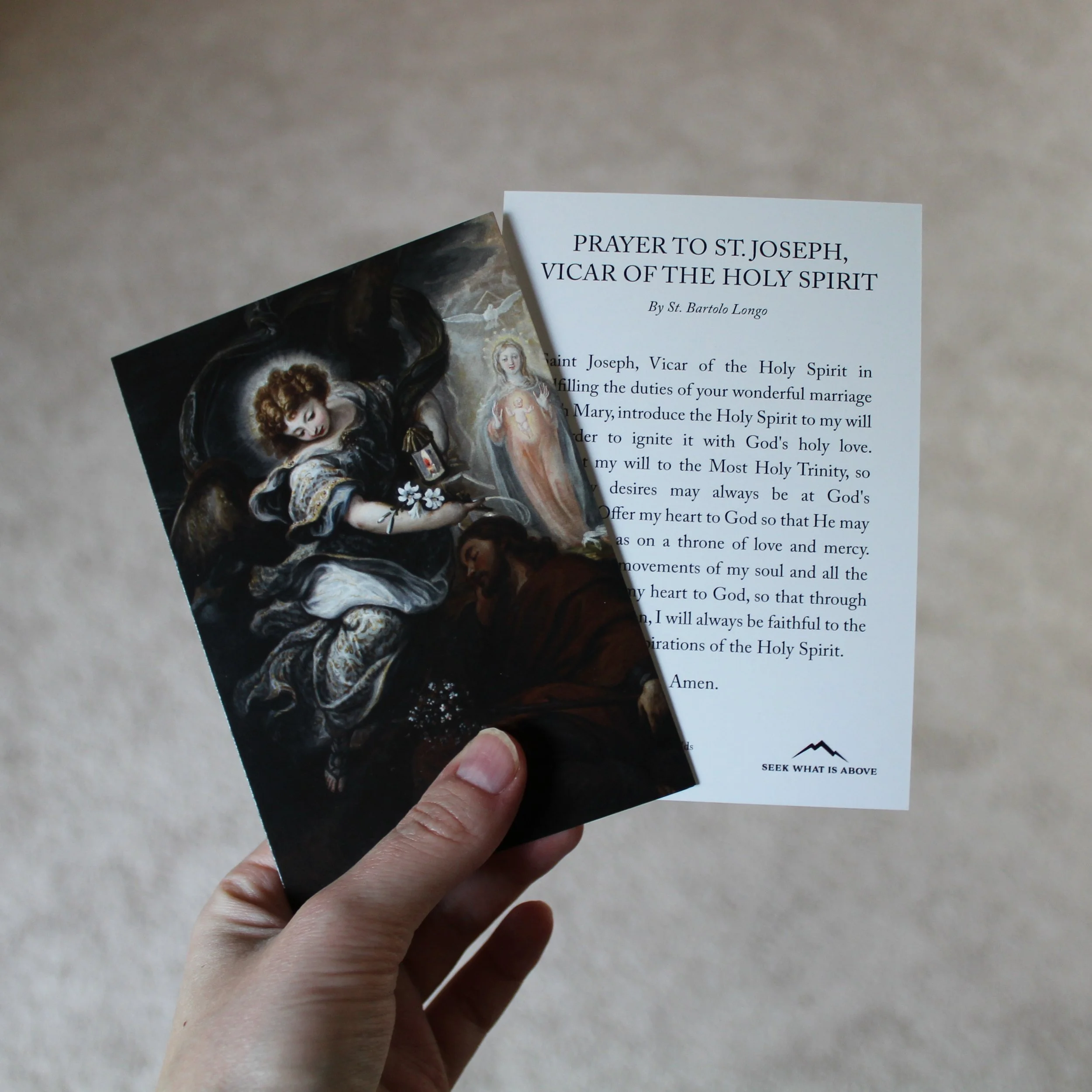 Prayer to St. Joseph Vicar of the Holy Spirit by St. Bartolo Longo