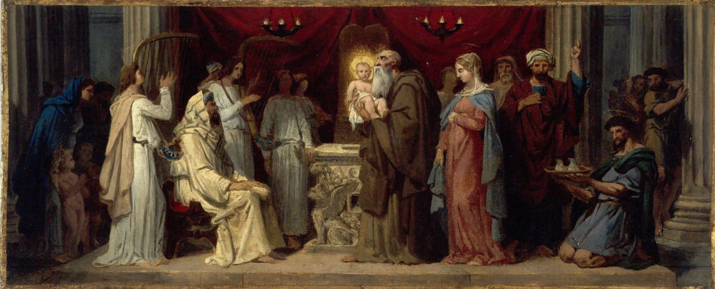 Painting of "Presentation of Christ in the Temple" by Merry Joseph Blondel