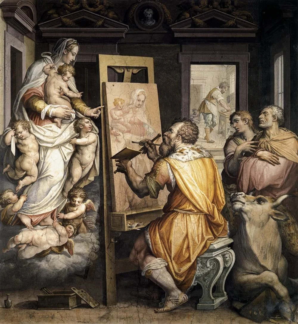 St. Luke Painting the Virgin by Giorgio Vasari