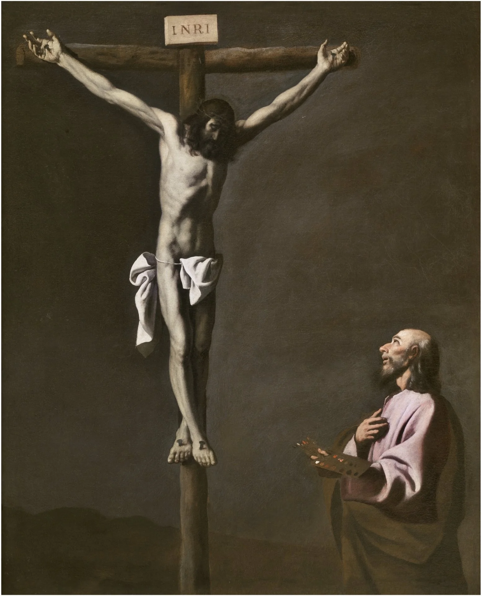 The Crucified Christ with a Painter by Francisco de Zurbarán
