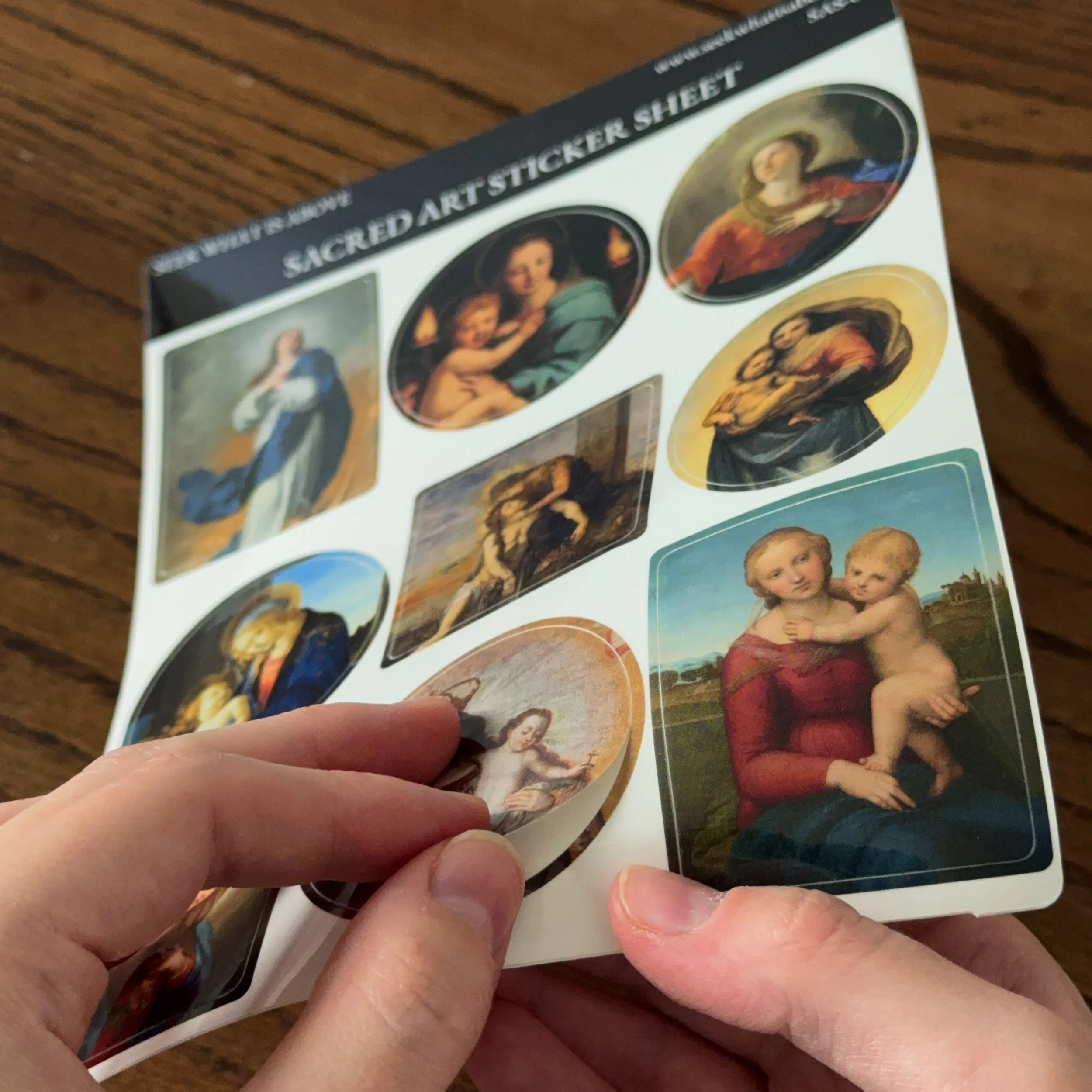 Vinyl Waterproof Catholic Stickers of the Blessed Virgin Mary
