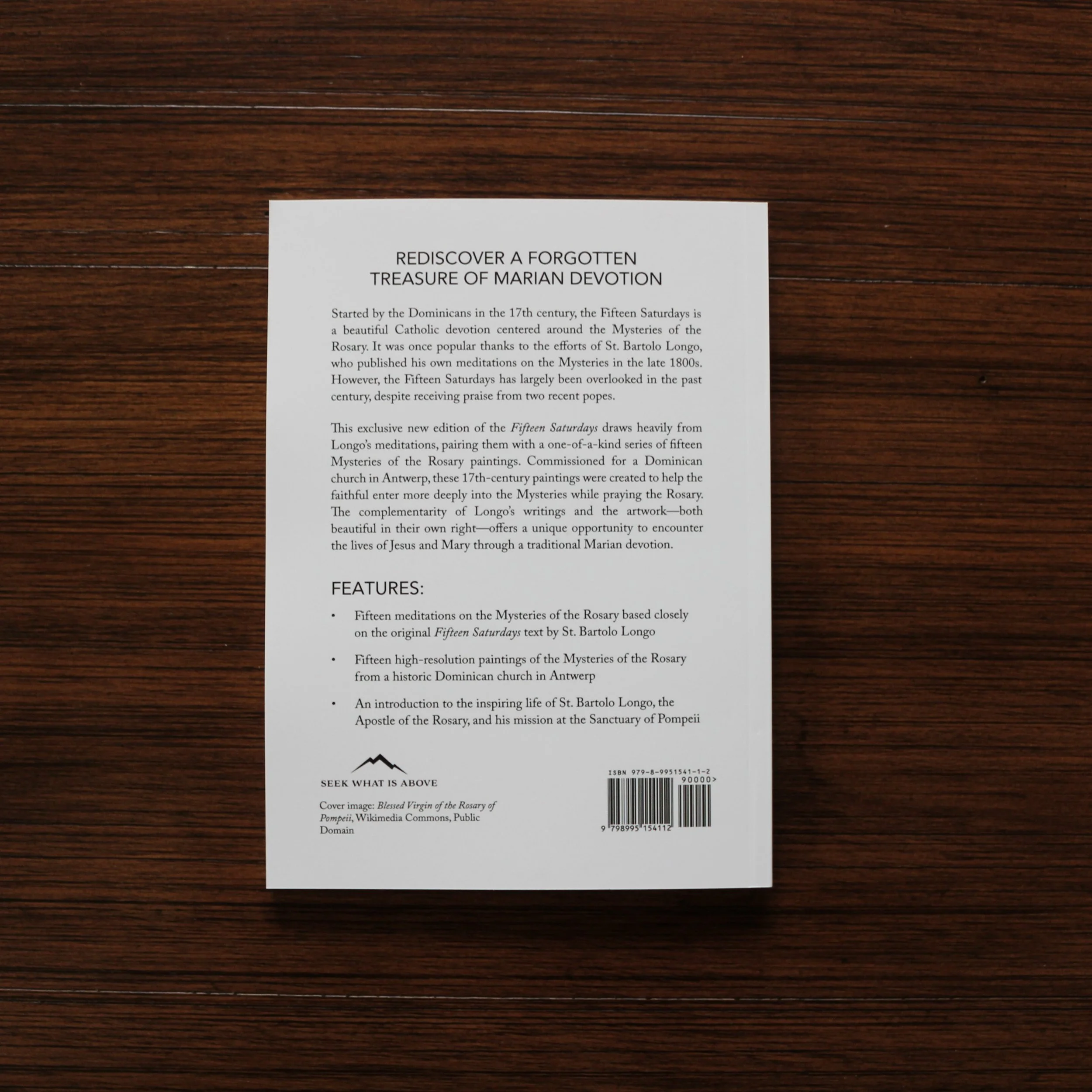 The Fifteen Saturdays of the Most Holy Rosary Back Cover
