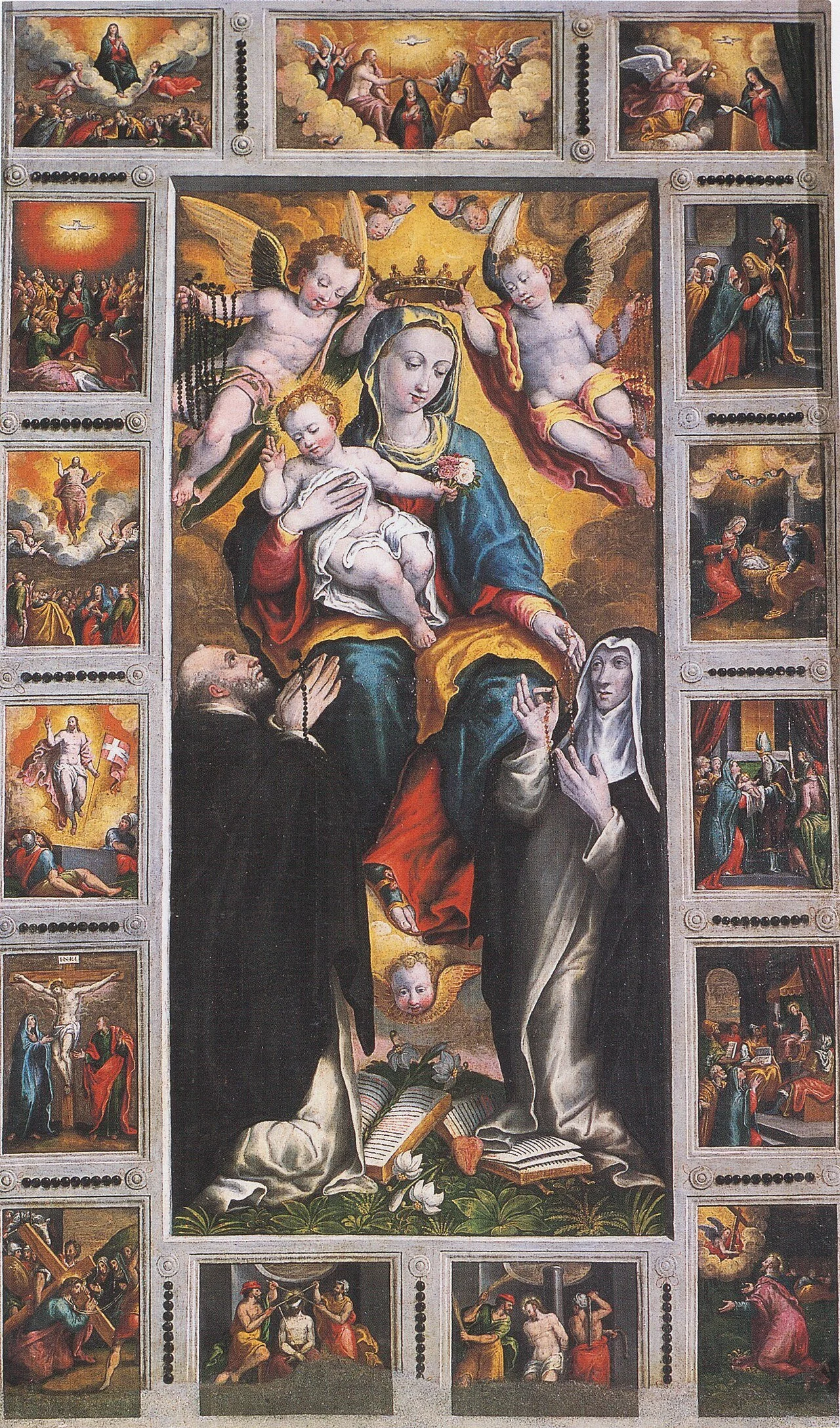 Madonna of the Rosary Altarpiece by Ercole Ramazzani