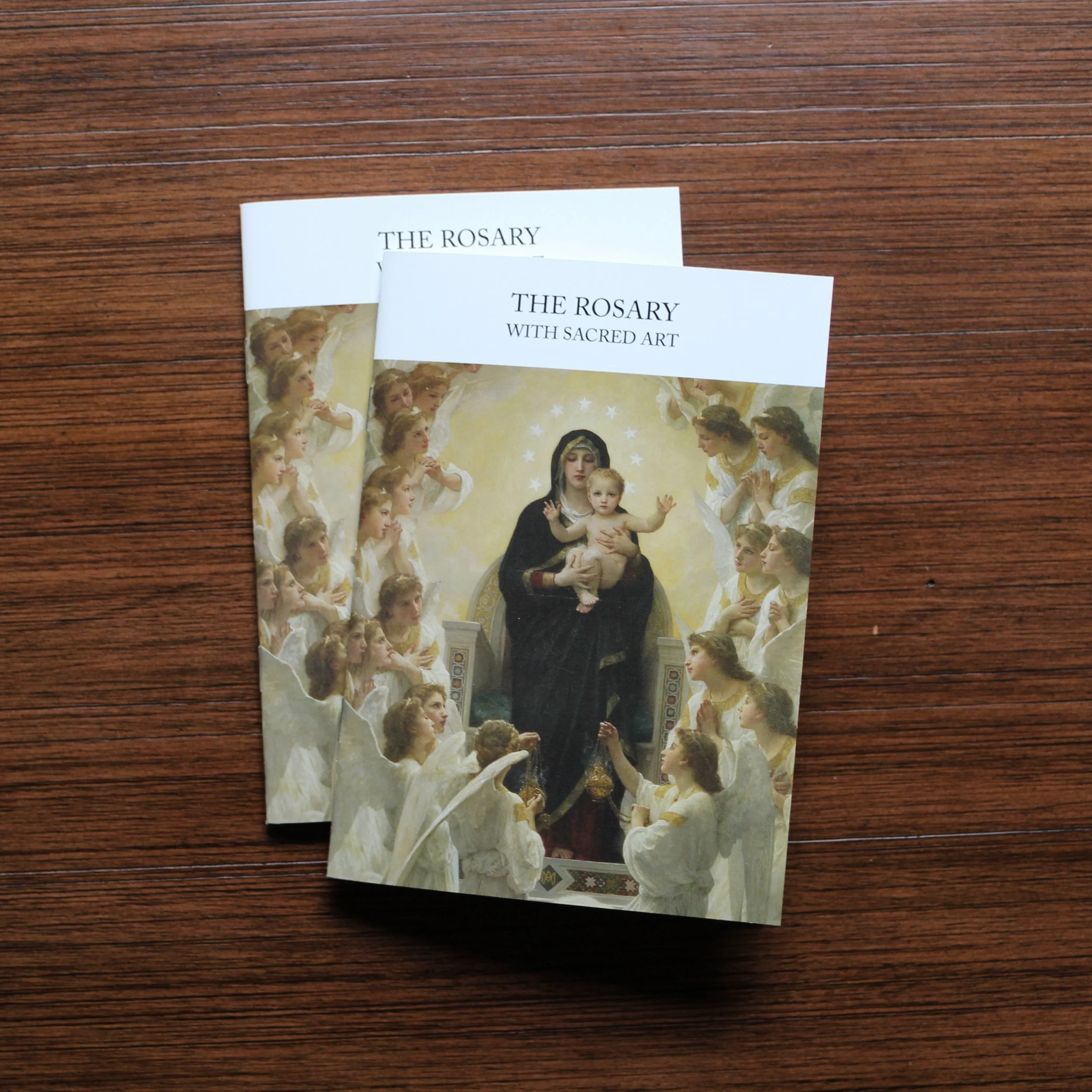 Catholic Rosary booklet The Rosary with Sacred Art featuring 20 Mysteries of the Rosary with sacred art and Scripture-based meditations