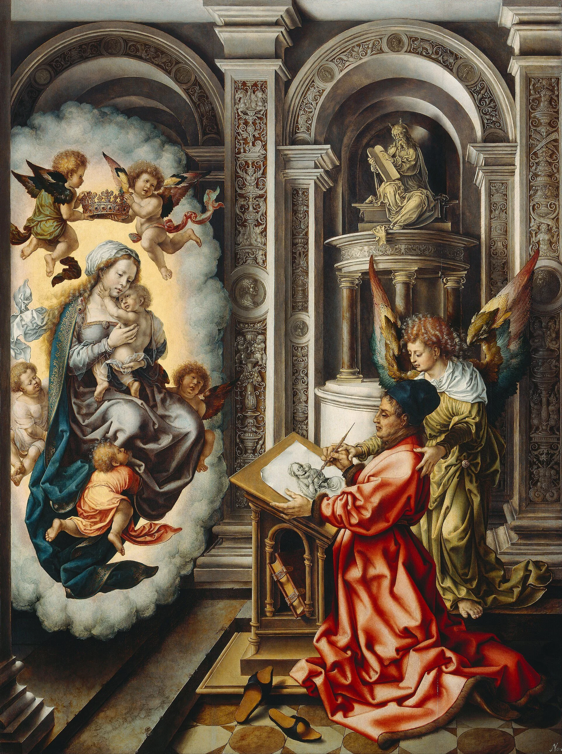 St. Luke Painting the Virgin by Jan Gossaert