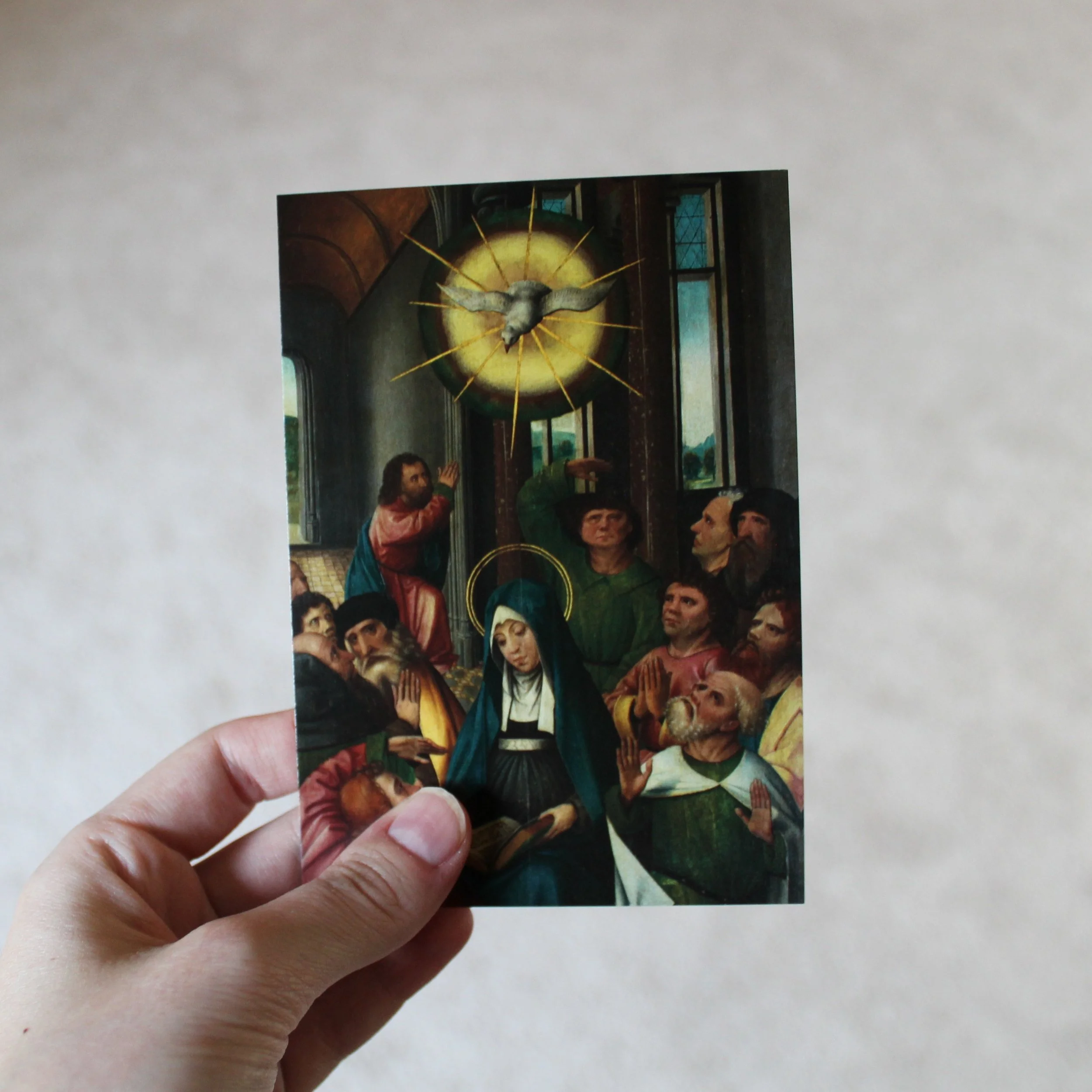 Holy Spirit Prayer of St. Augustine Catholic holy card