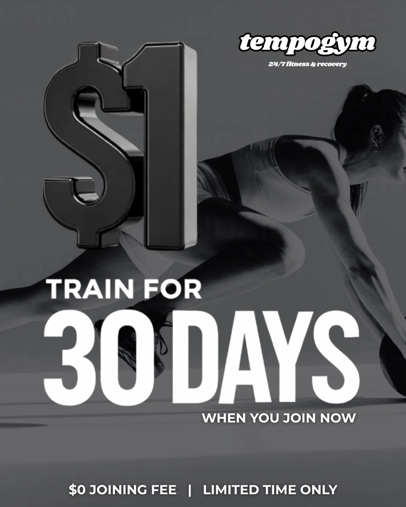 What if the next 30 days changed everything?

For just $1 a day, you can experience:

✔️ 24/7 access
✔️ Women-only space
✔️ Strength, cardio + recovery
✔️ Supportive community 

If you&rsquo;ve been waiting for a sign to start - this is it.

No press
