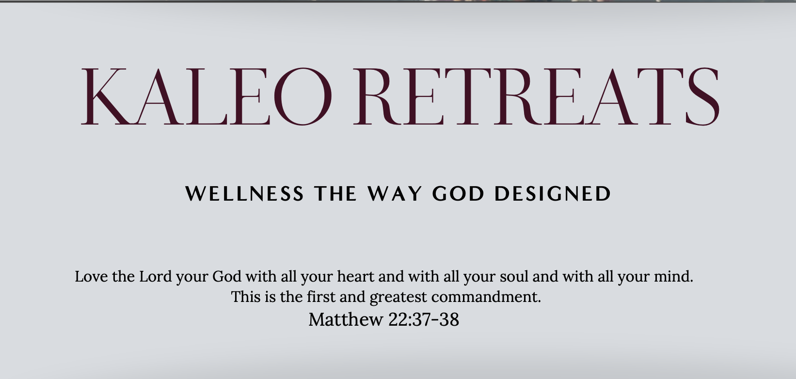 KALEO Retreat Wellness Journal