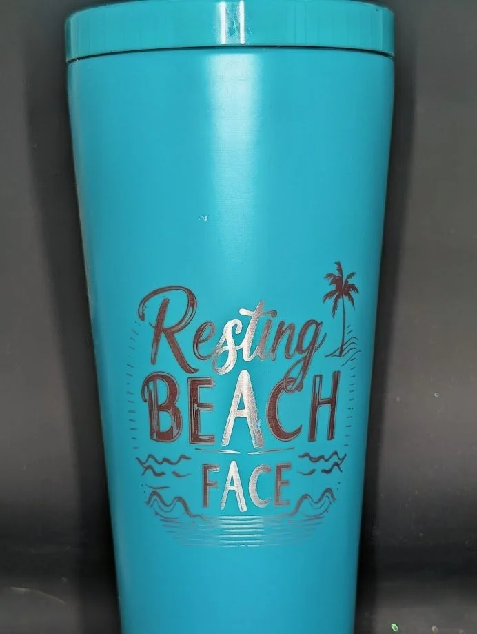 Resting Beach Face Tumbler
