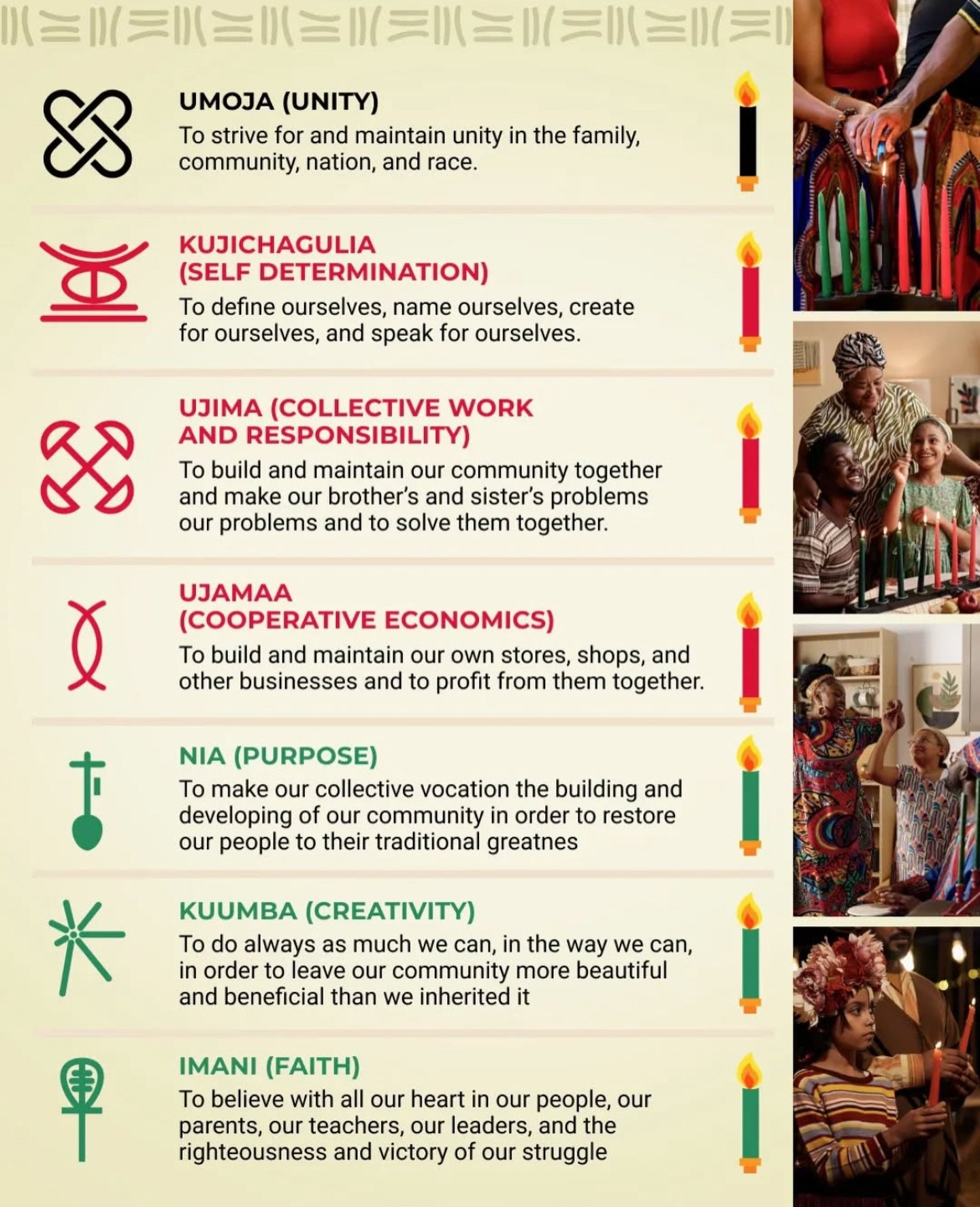 Happy Kwanzaa! Each year I learn more and more about it and i'm grateful resources that point me in the right direction. Thank you @reflektiondesign 🤎