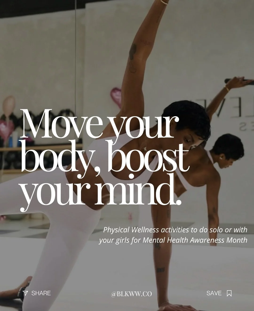 May is Mental Health Awareness Month and your body is one of the best tools you have. 💚

Research shows that regular physical activity can reduce poor mental health days by over 40%. So this month, we're moving with purpose.

From pilates sculpt to 