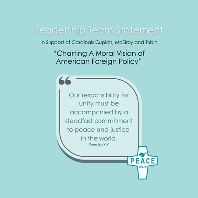 Leadership Statement of Solidarity with Cardinals Cupich, McElroy, and Tobin