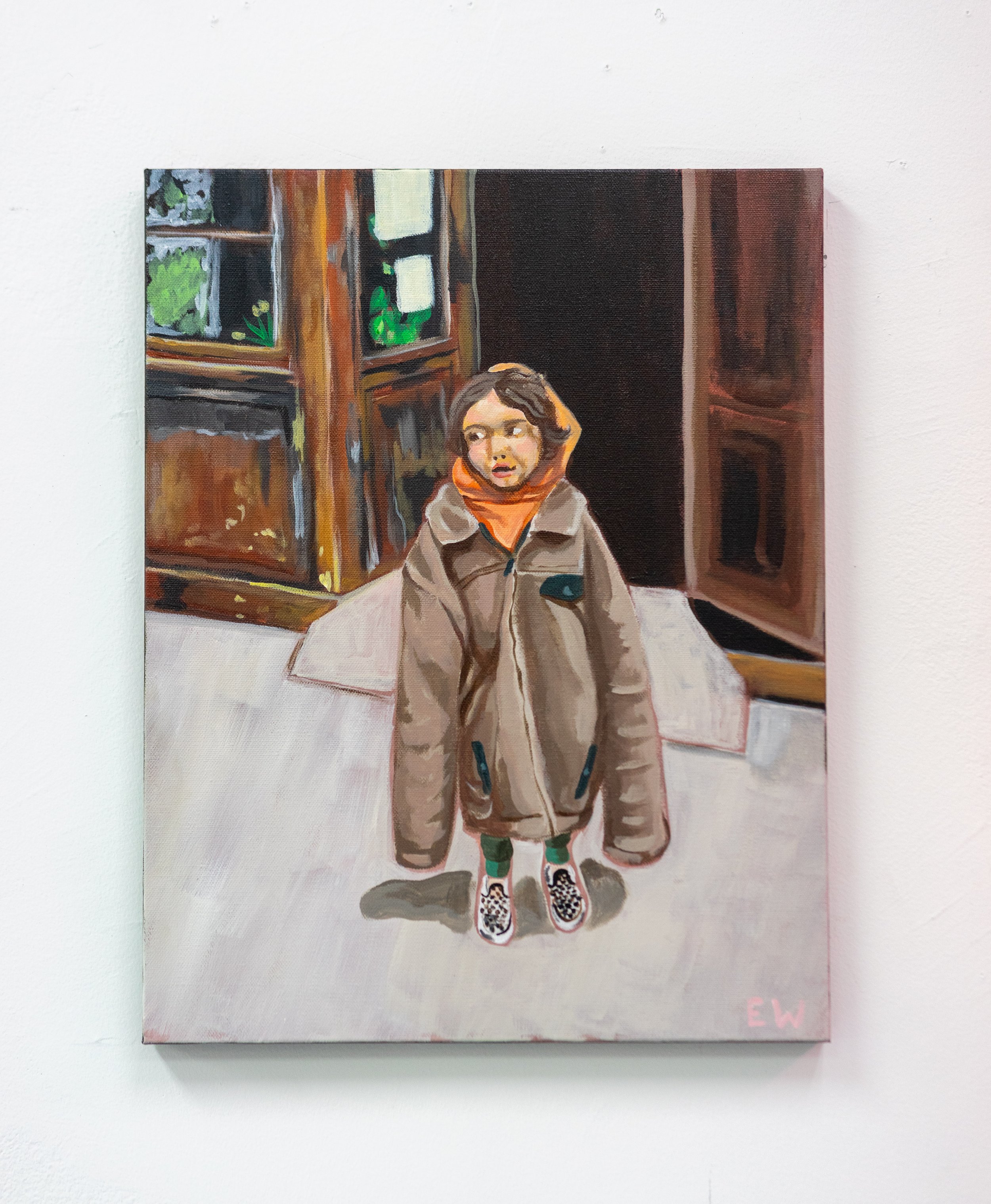Rye Outside, acrylic on canvas, 18" x 14"
