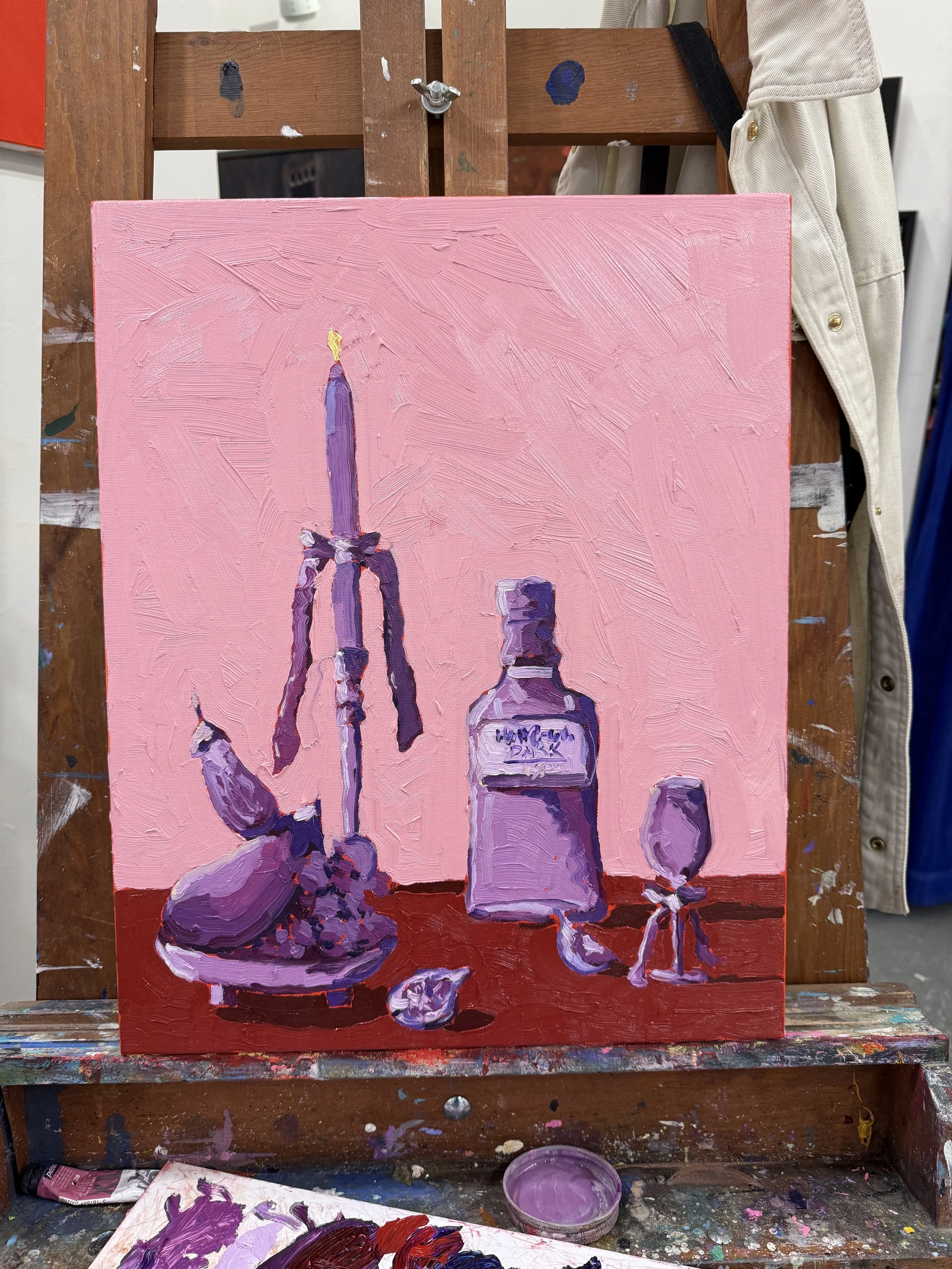 A Highland Park Heather Holiday I 20 x 16 “ | Acrylic & Oil on canvas | Available