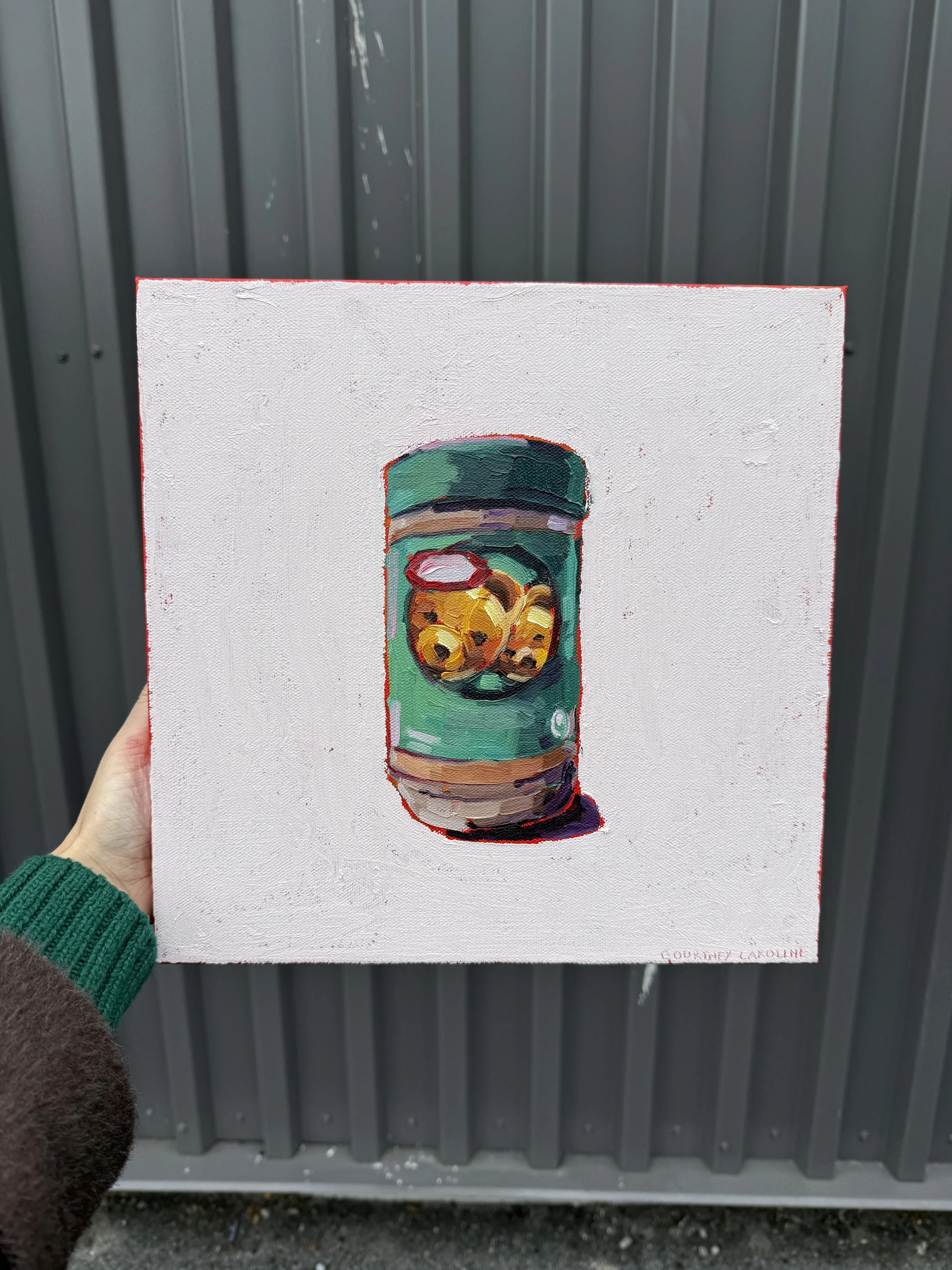 Childhood Nostalgia | 10 x 8 “ | Acrylic & Oil on canvas | Available at The Kube, Gibsons, BC until January 4th, 2026