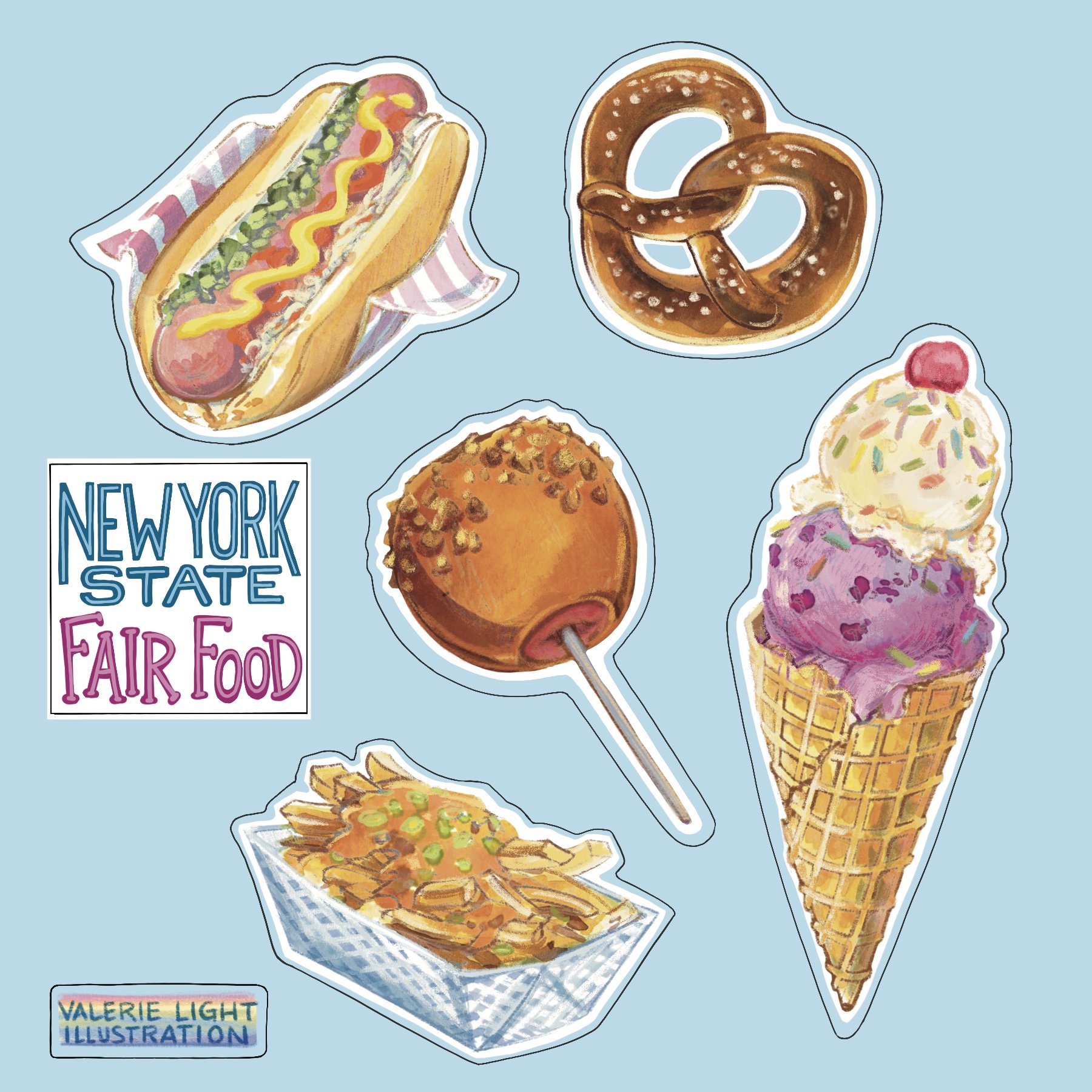 Fair Food Sticker Sheet