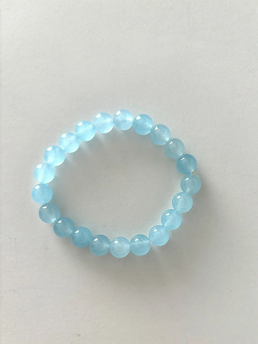 Baby Blue Jade Bracelet — Aspen and Rose