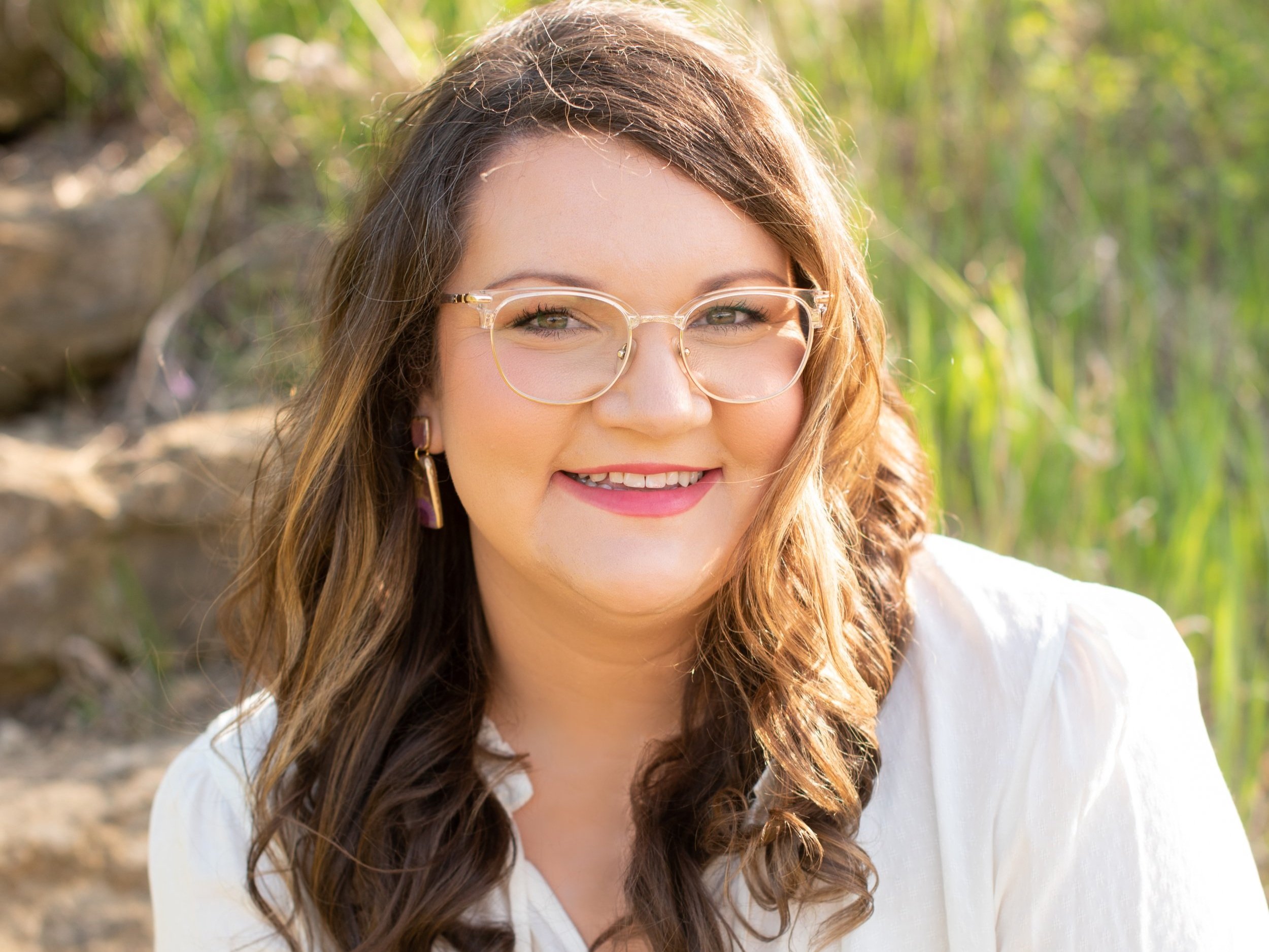 Caucasian woman therapist with dark hair