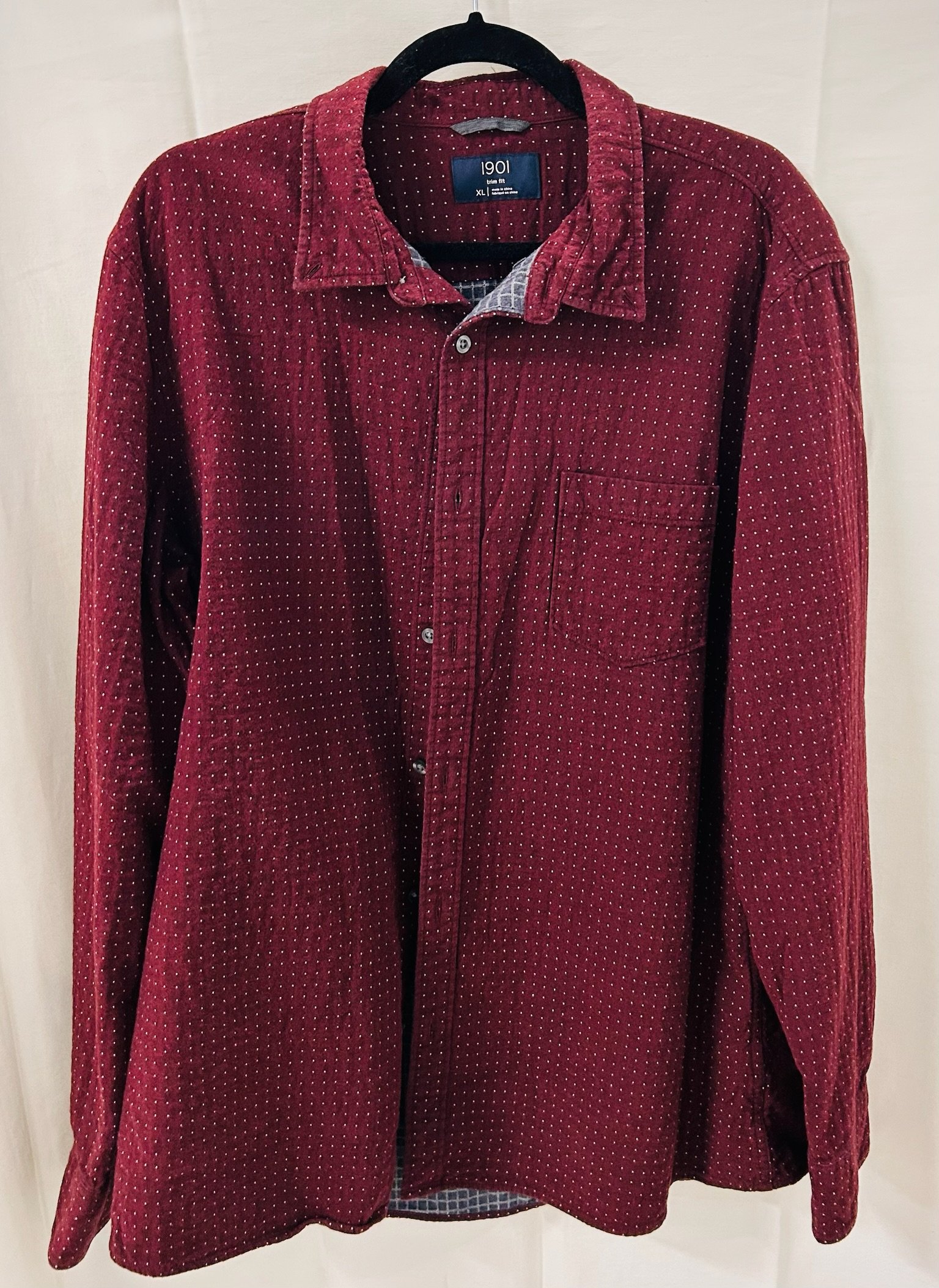 BX4 #8_1901 Red Dot Flannel_Size XL