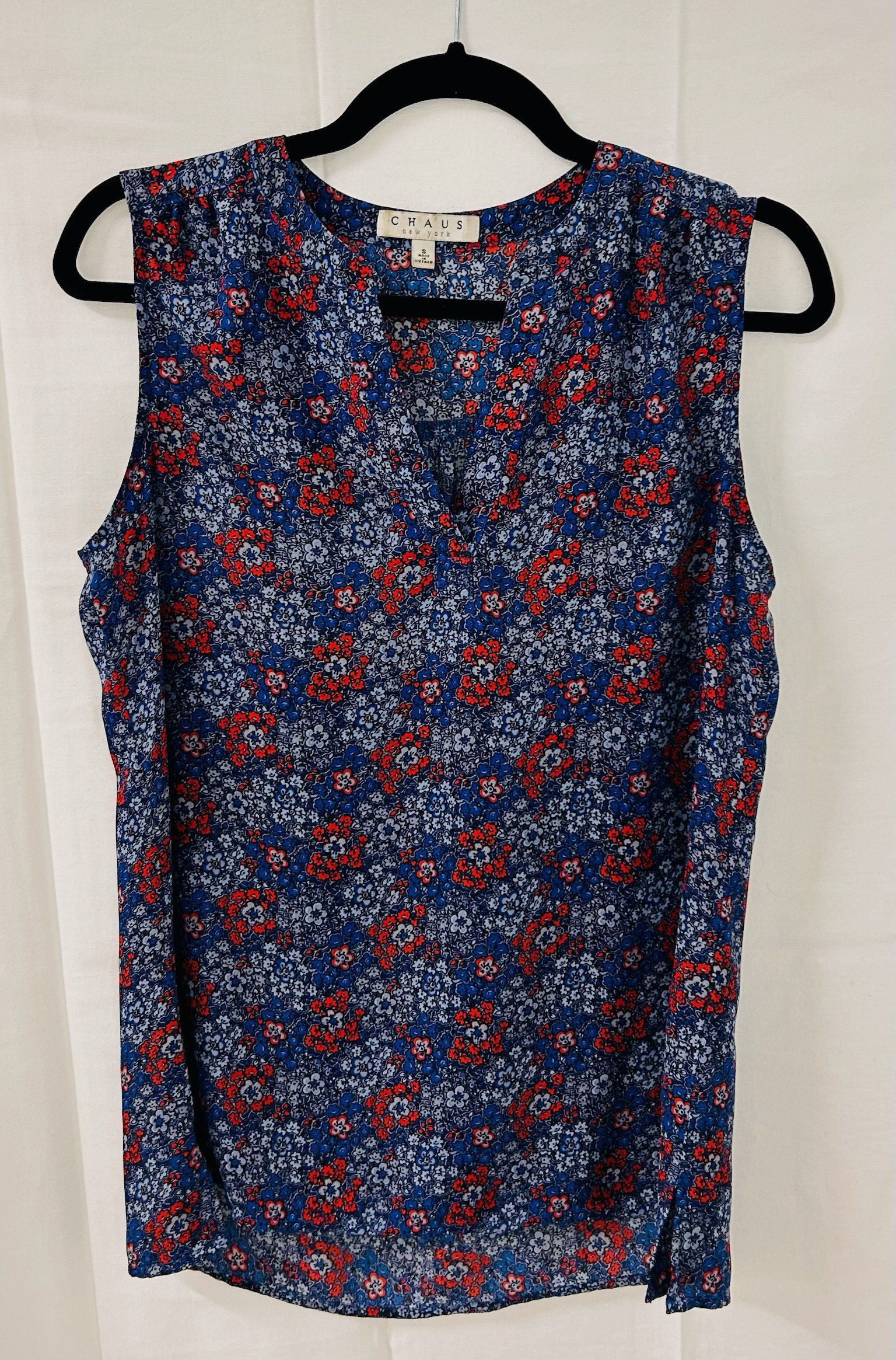 BX2 #40_Chaus Blue Flower Tank_Size S