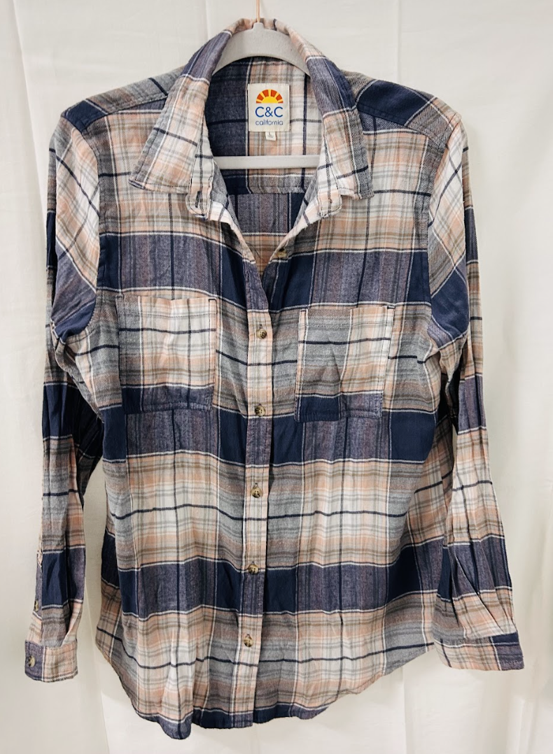 BX2 #8_C+C Cali Plaid Flannel_Size L