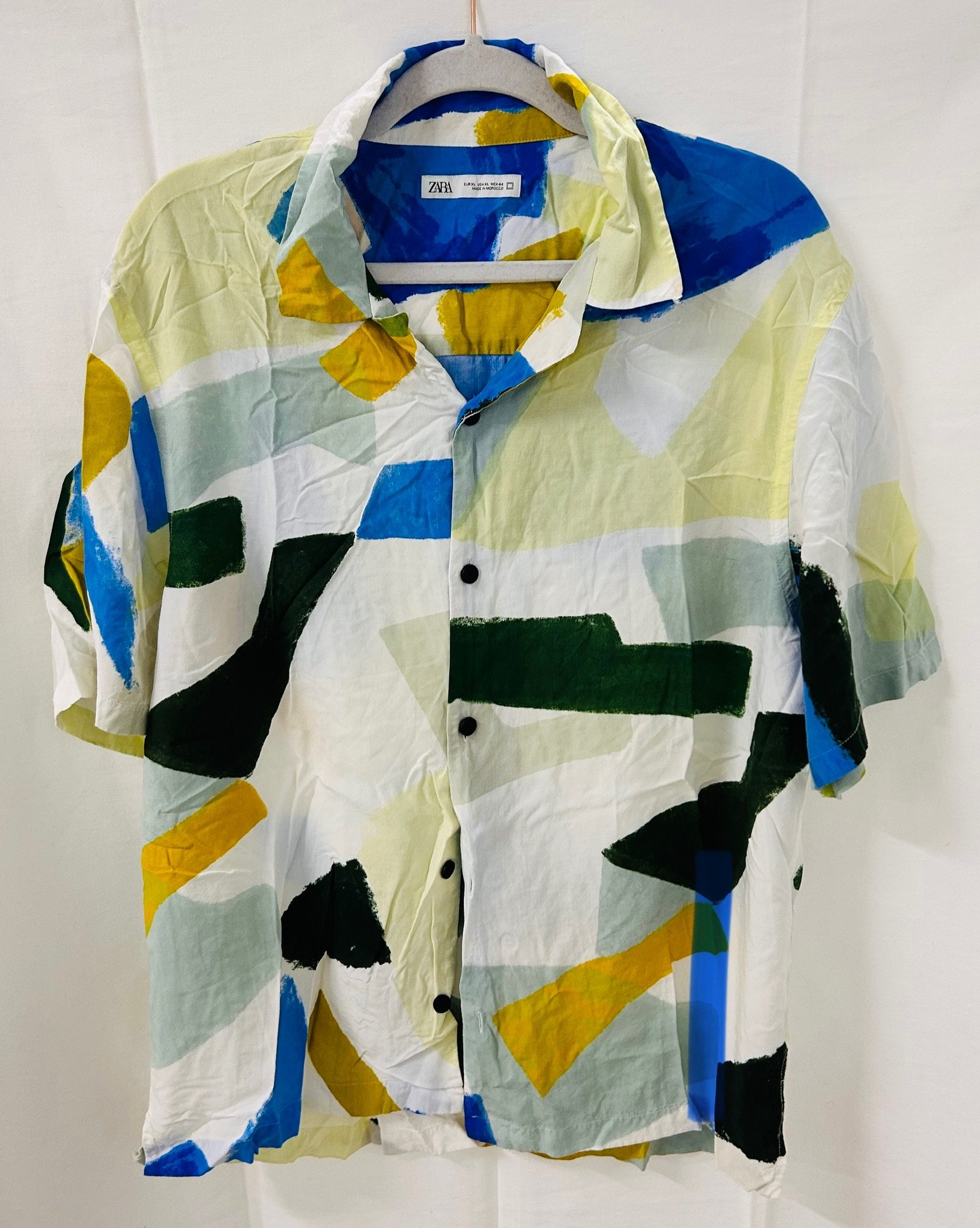 BX4 #6_Zara Color Block Button Down_Size XL