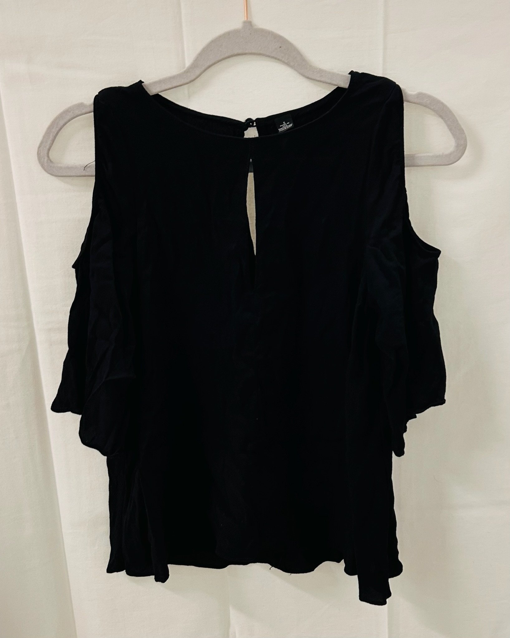BX2 #47_Design Lab Black Dressy Top_Size S