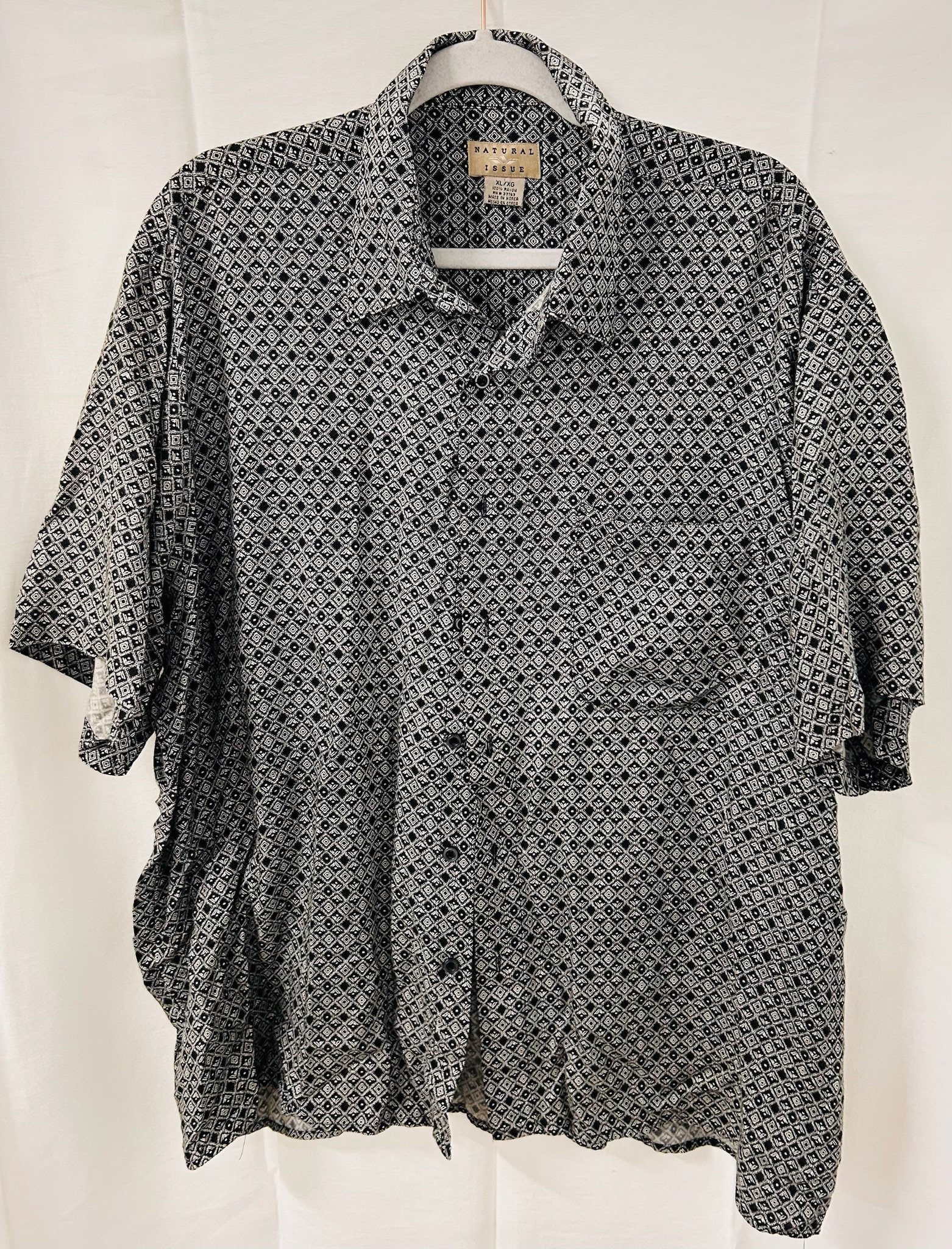 BX4 #3_Natural Issue Short Sleeve Button Down_Size L