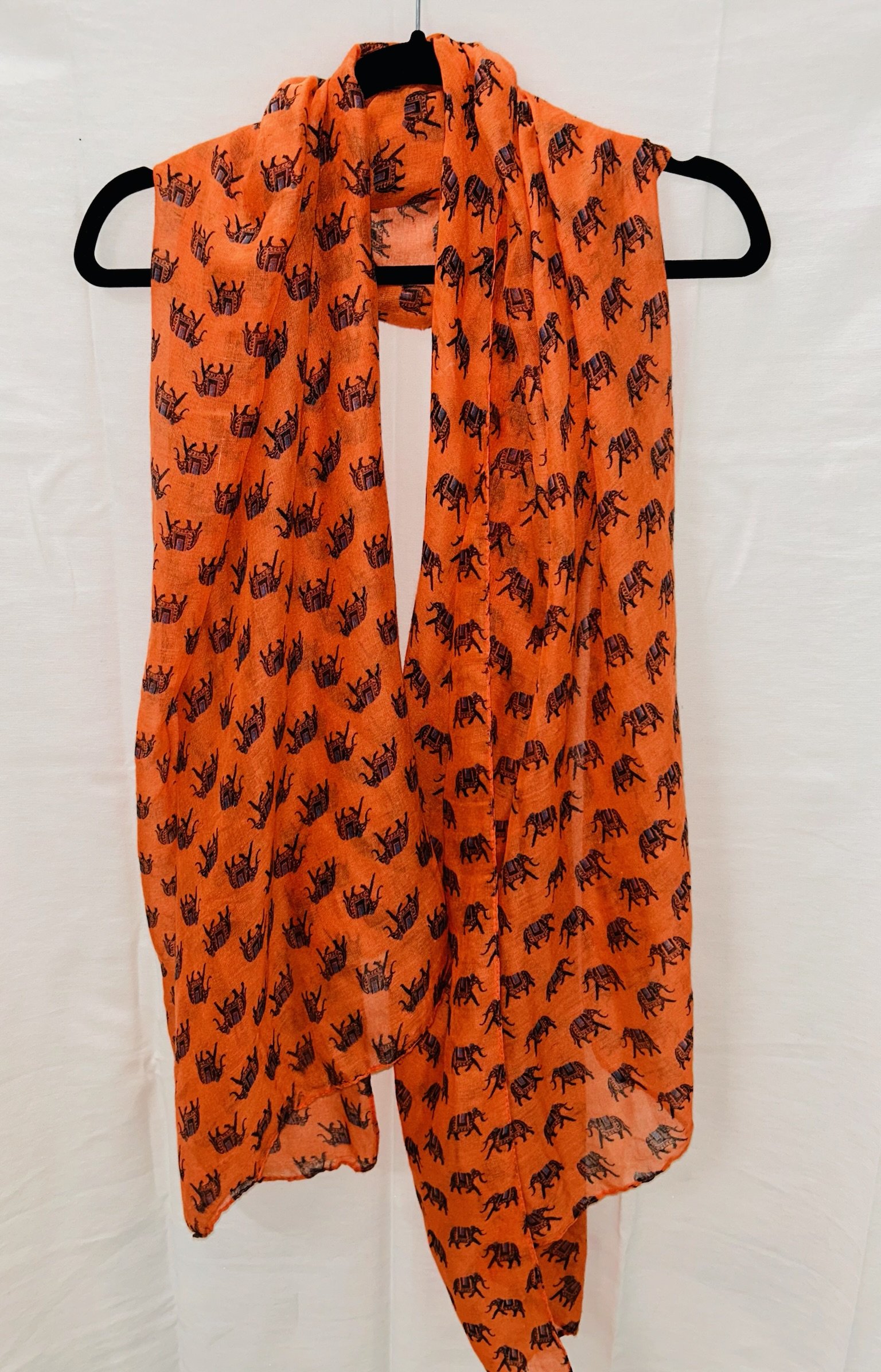 BX5 #46_Orange Elephant Scarf