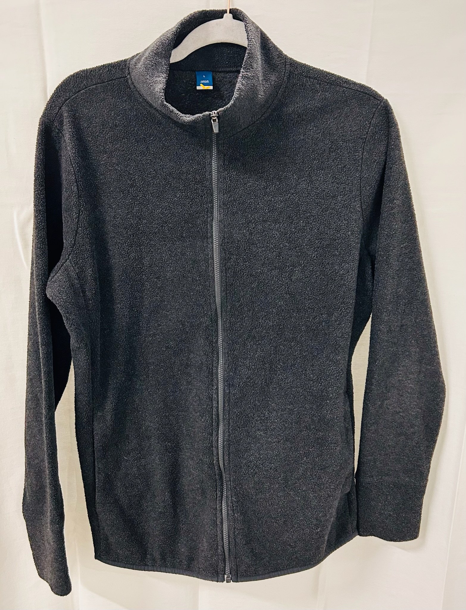 BX3 #12_Grey Fleece Zip Up_Size L