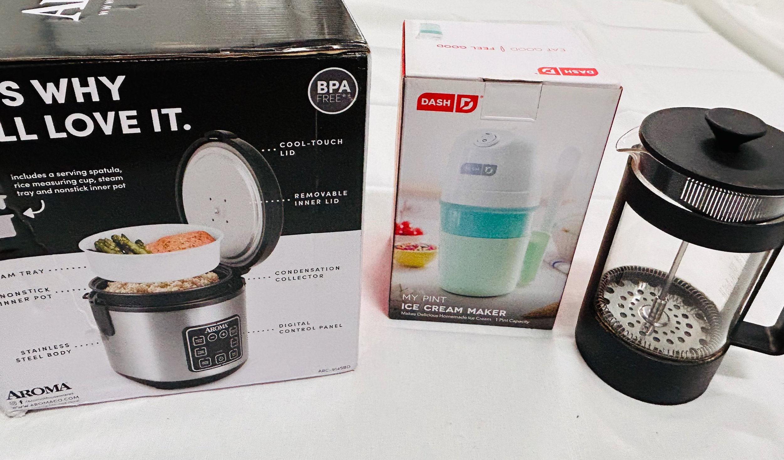 HK #3_Kitchen Appliances (Multi-cooker, French Press Coffee Maker, Ice Cream Maker)