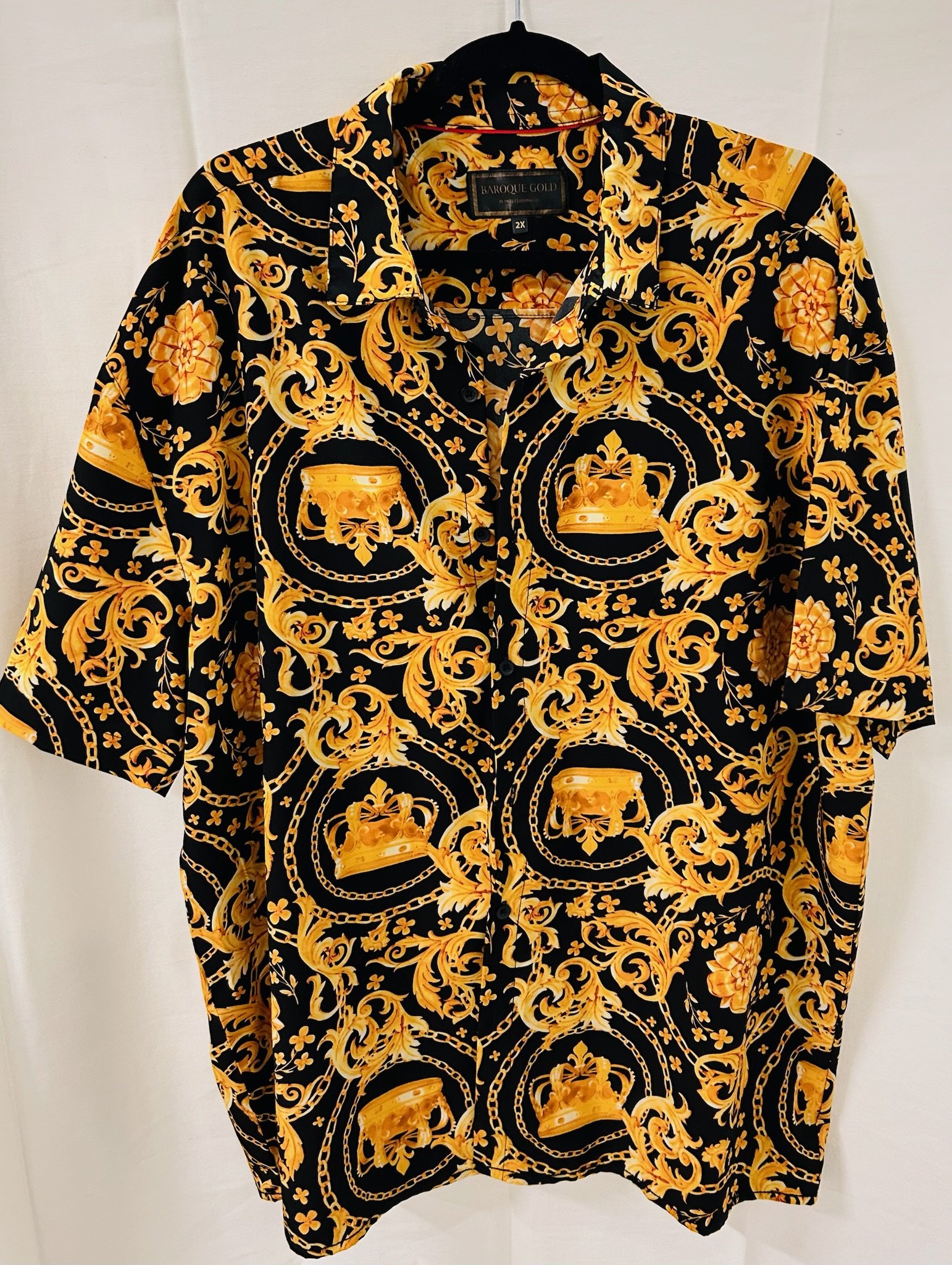BX4 #2_Baroque Gold Button Down_Size 2X