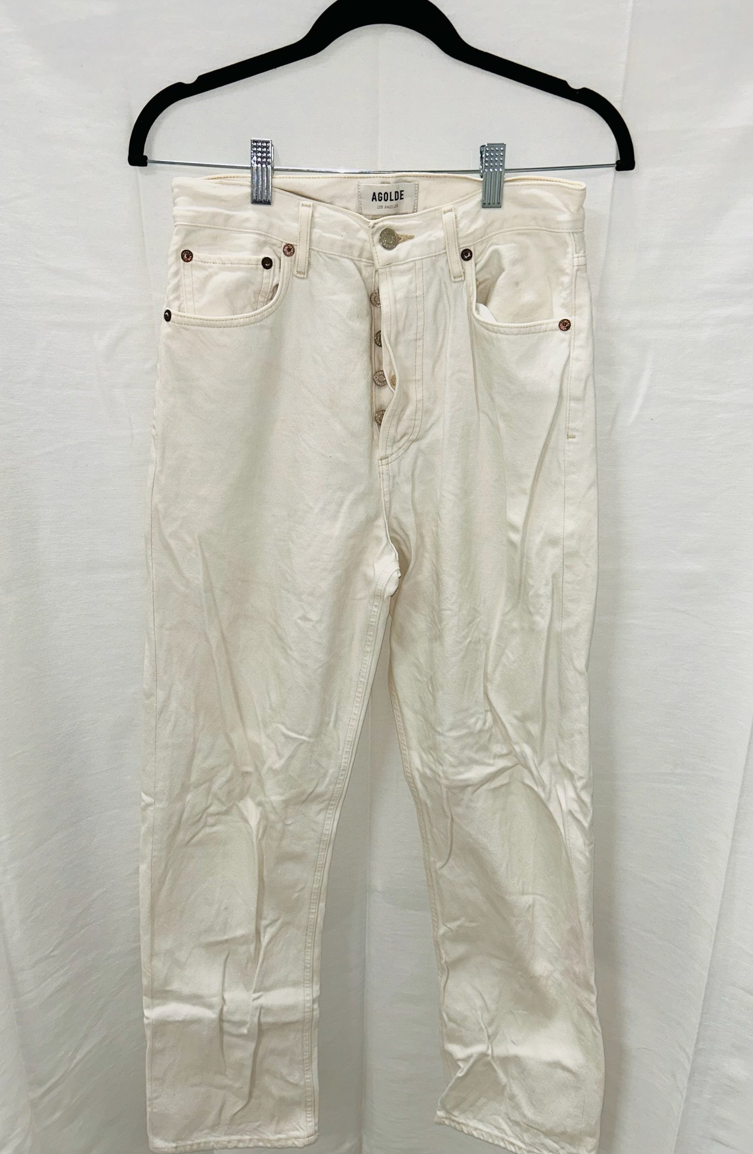 BX6 #29_Agolde White Jeans_Size 4