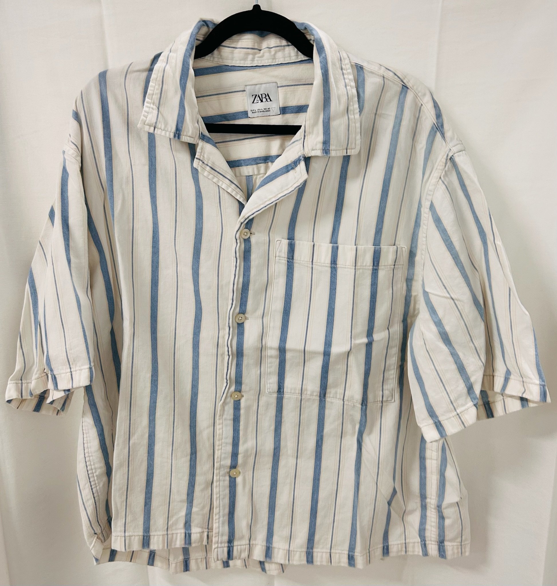 BX4 #1_Zara Short Sleeve Button Down_Size L