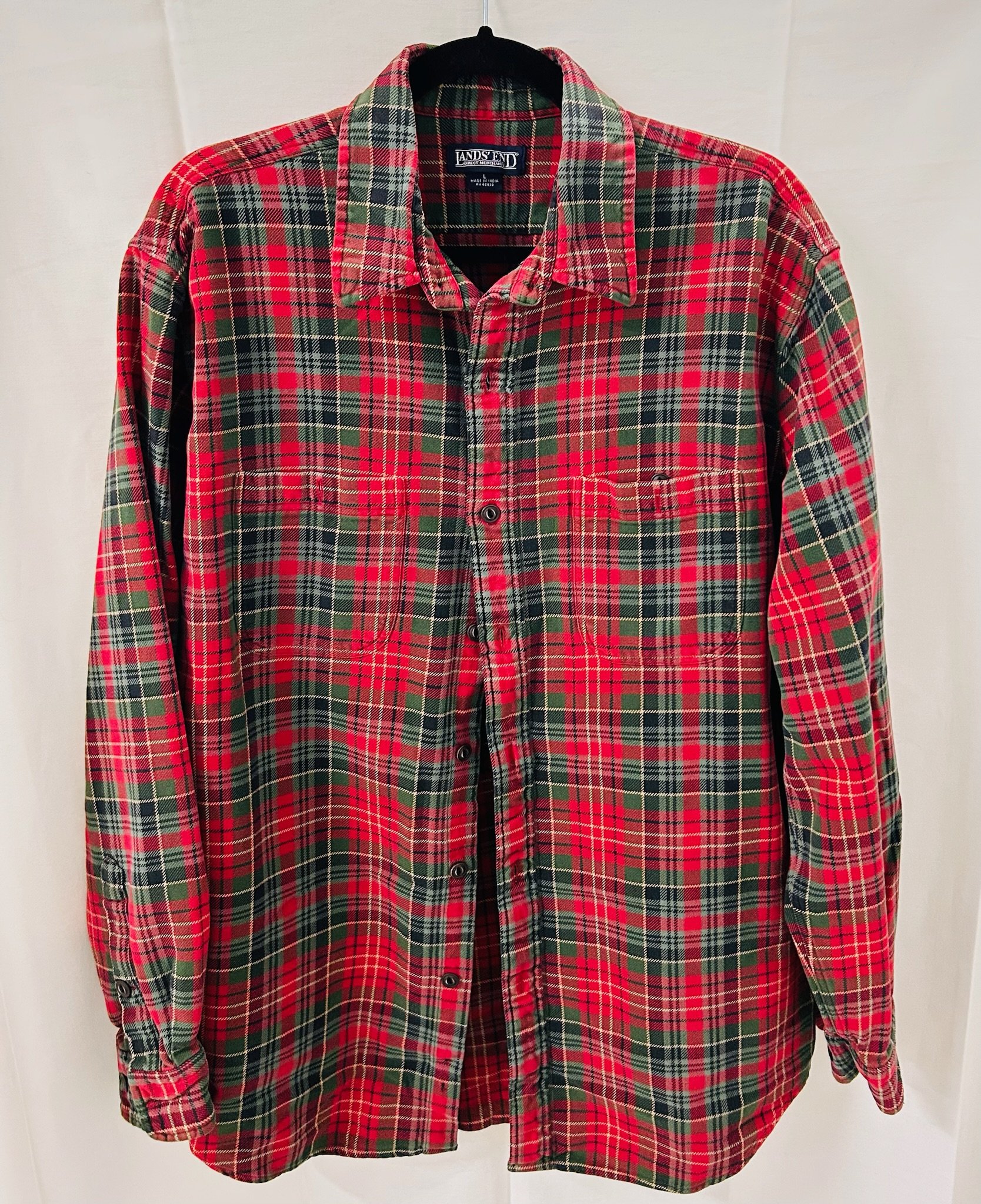 BX4 #10_Land’s End Plaid Flannel_Size L