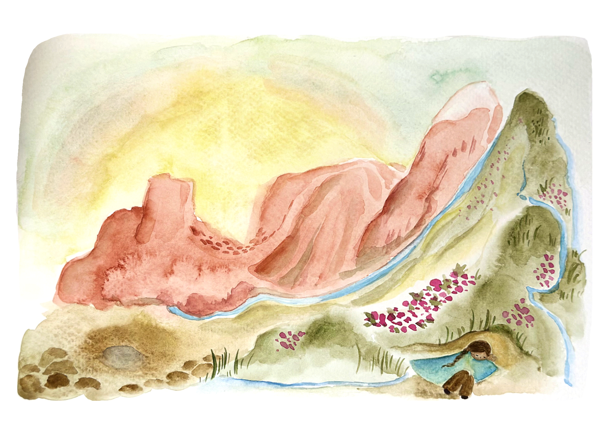 At Home in the World Art Print